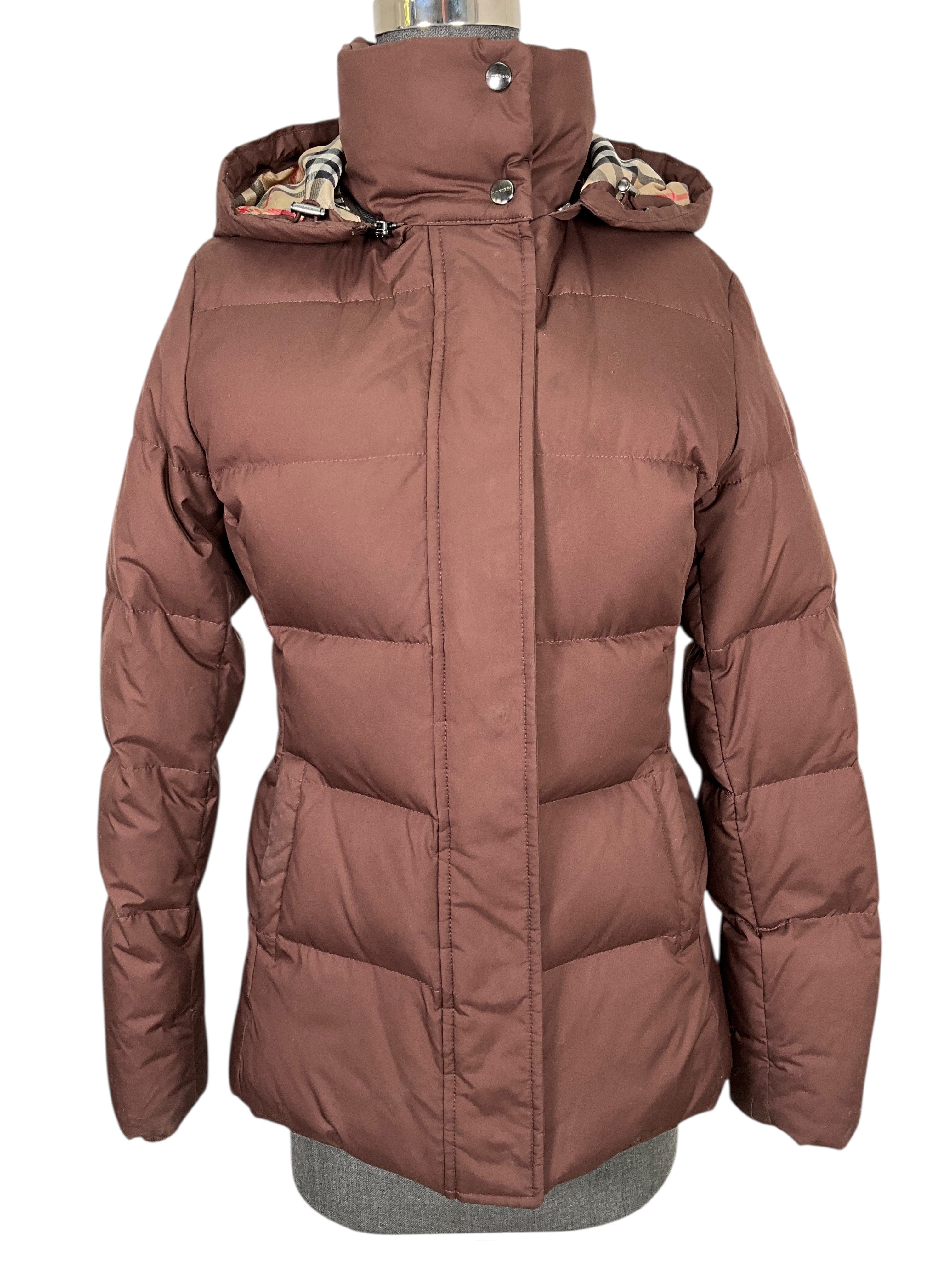 Burberry London Quilted Polyester Jacket Size XS