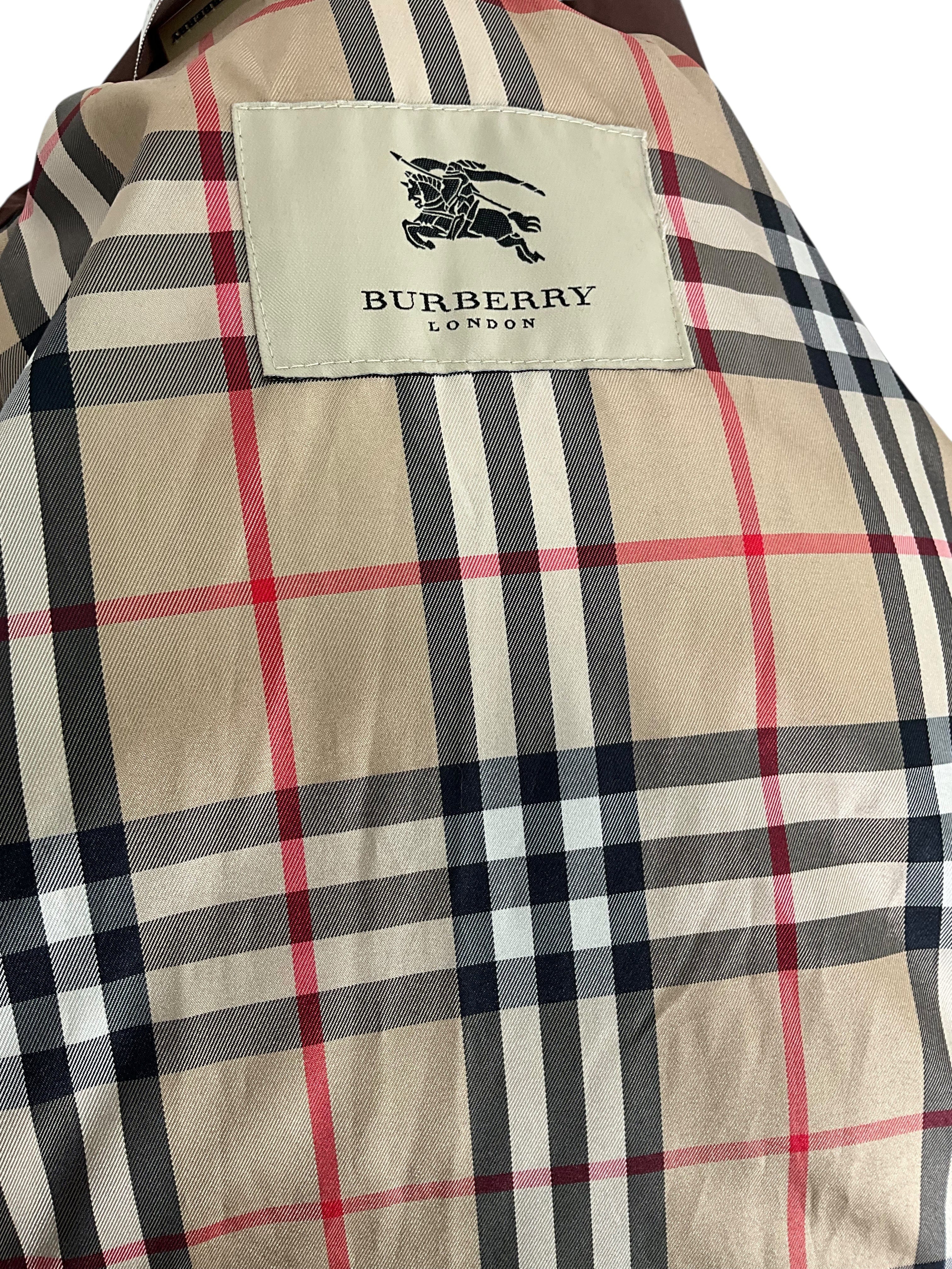 Burberry London Quilted Polyester Jacket Size XS