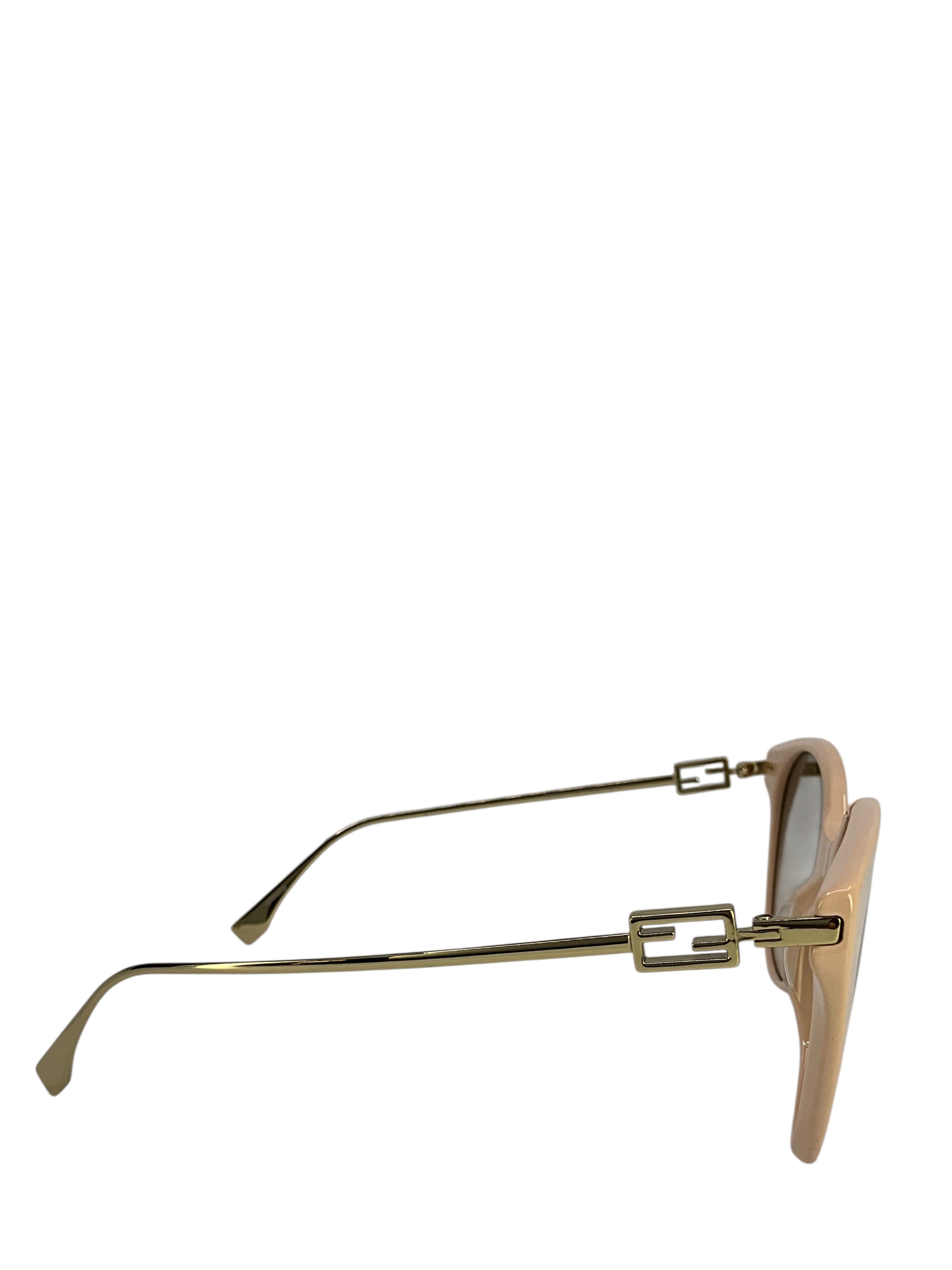 Fendi Metal Baguette Cat Eye Sunglasses FE400471
