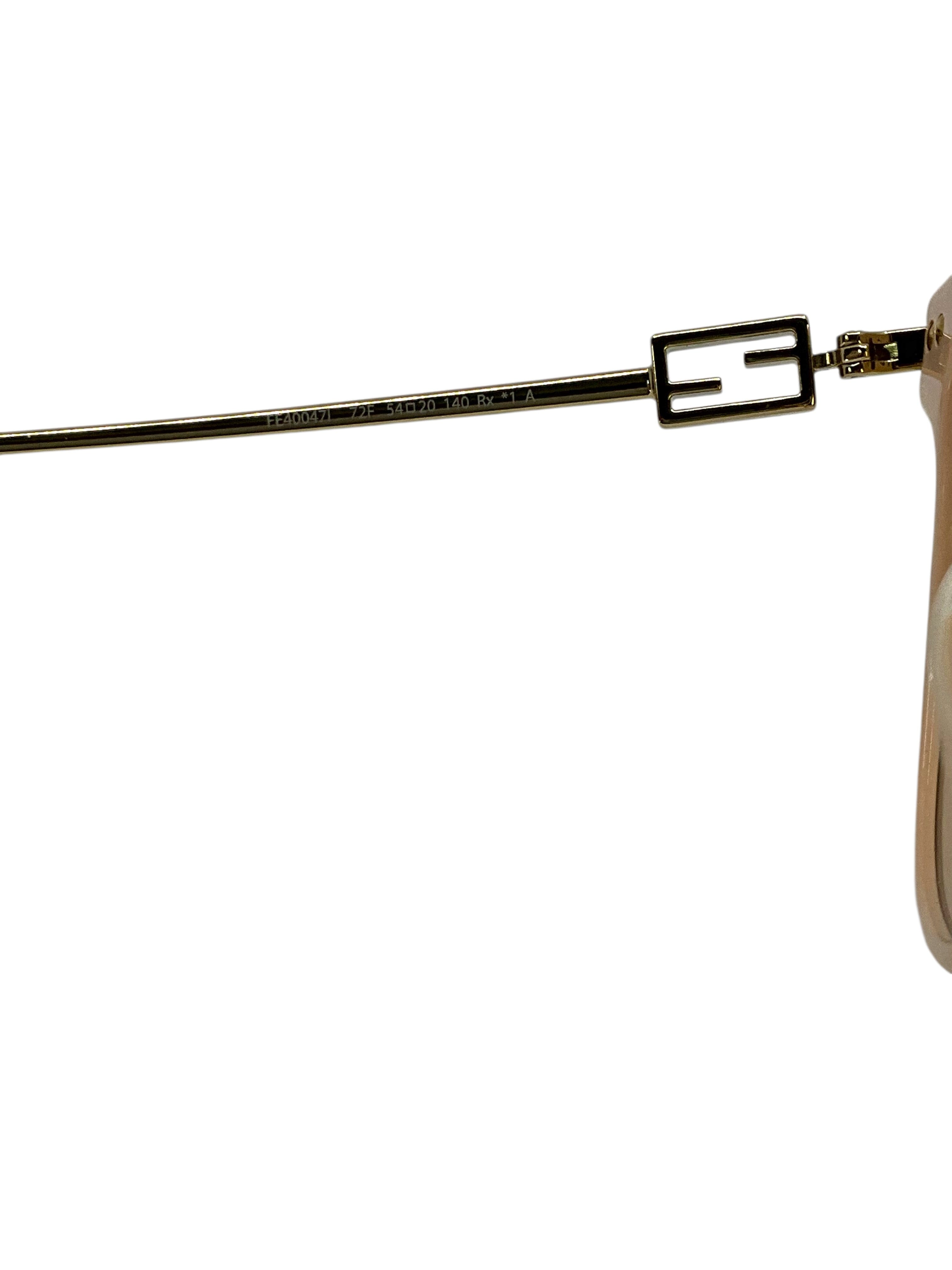 Fendi Metal Baguette Cat Eye Sunglasses FE400471