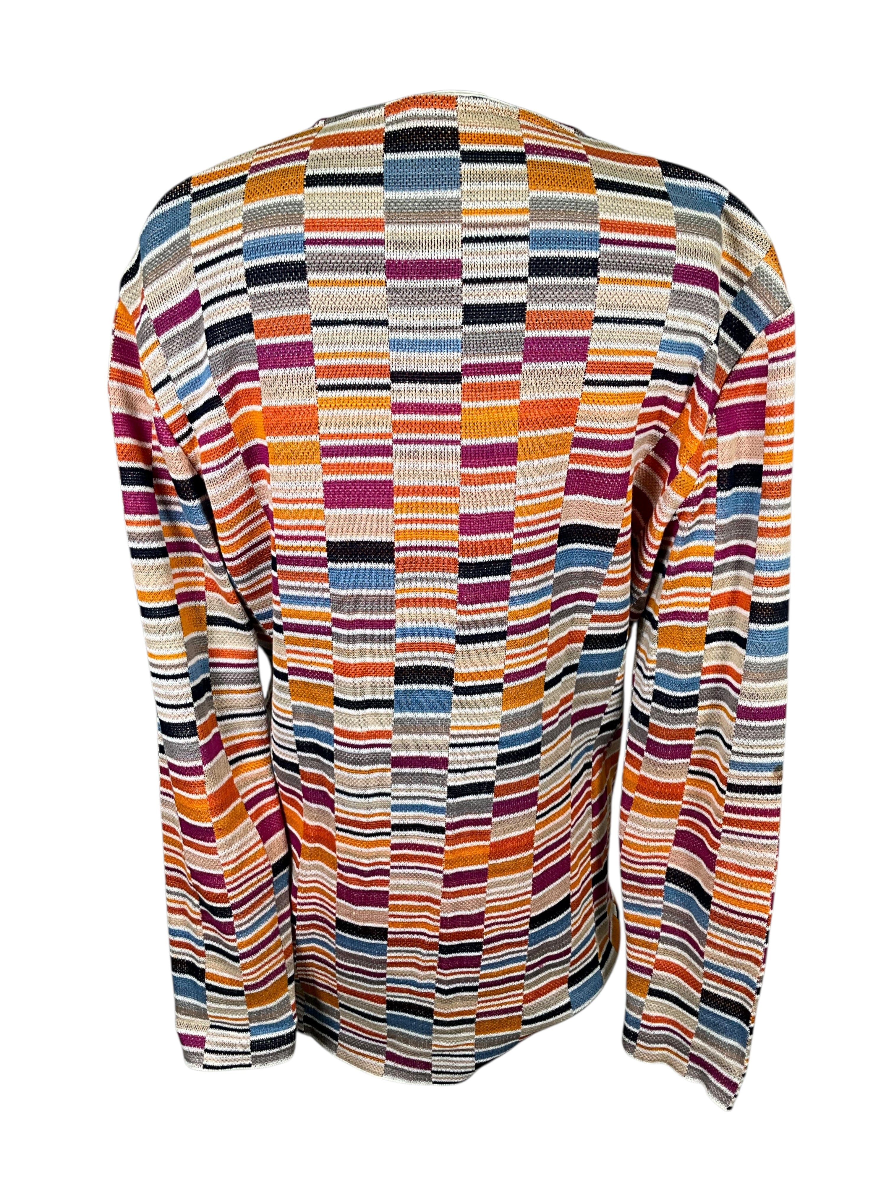 Missoni Sport Knit Cotton Long Cardigan Size XL