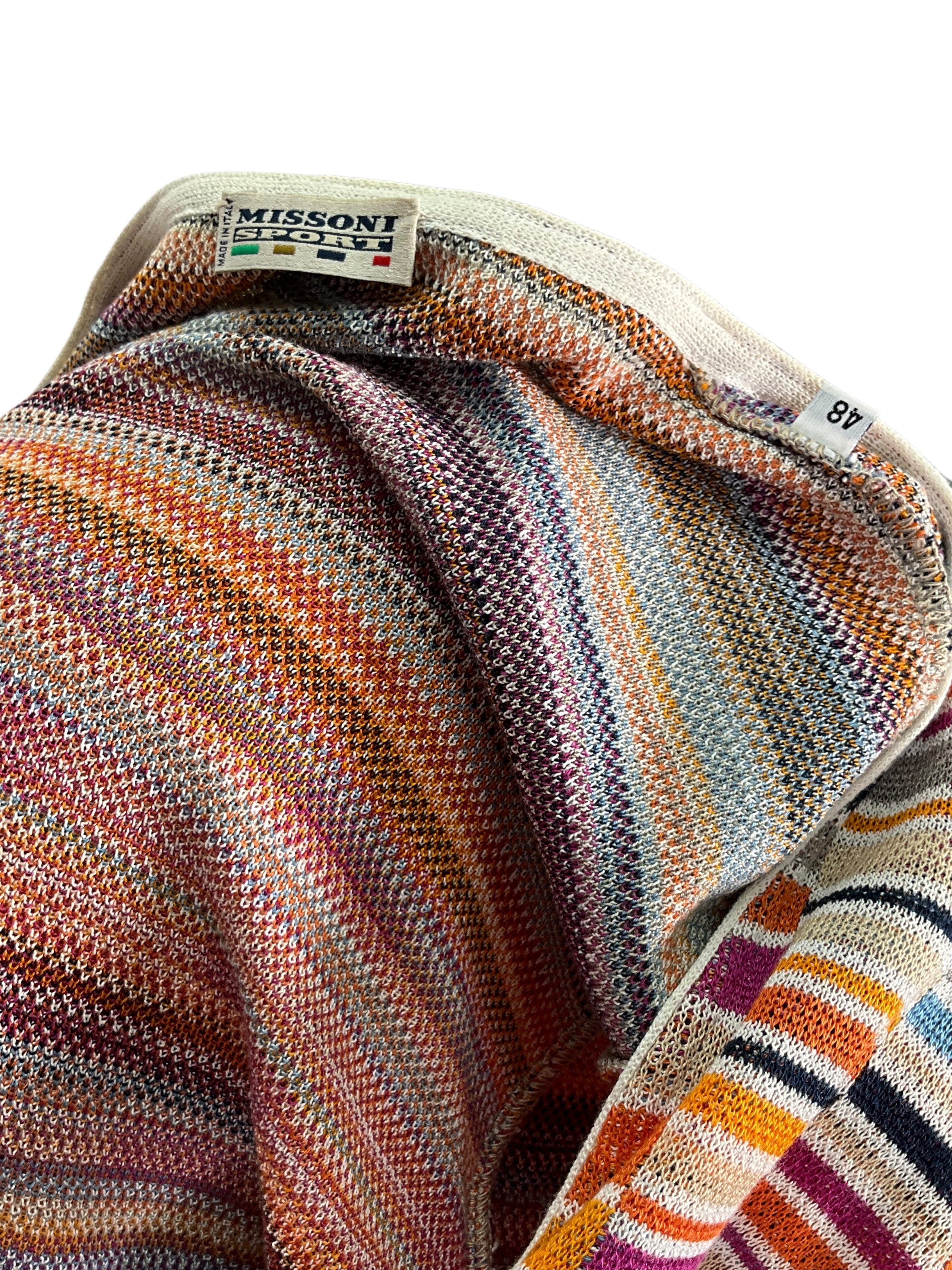Missoni Sport Knit Cotton Long Cardigan Size XL
