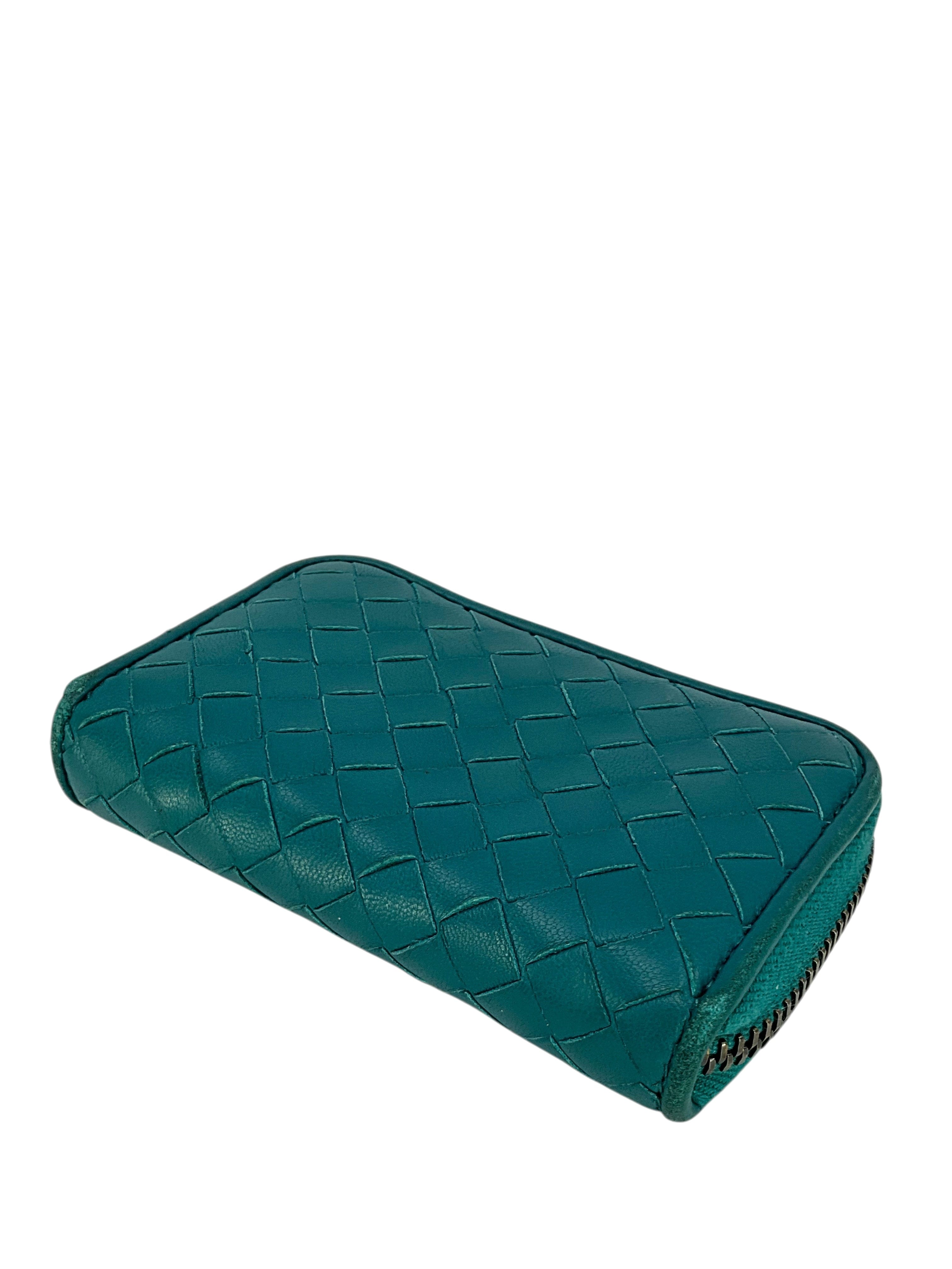 Bottega Veneta Intrecciato Woven Leather Card Holder