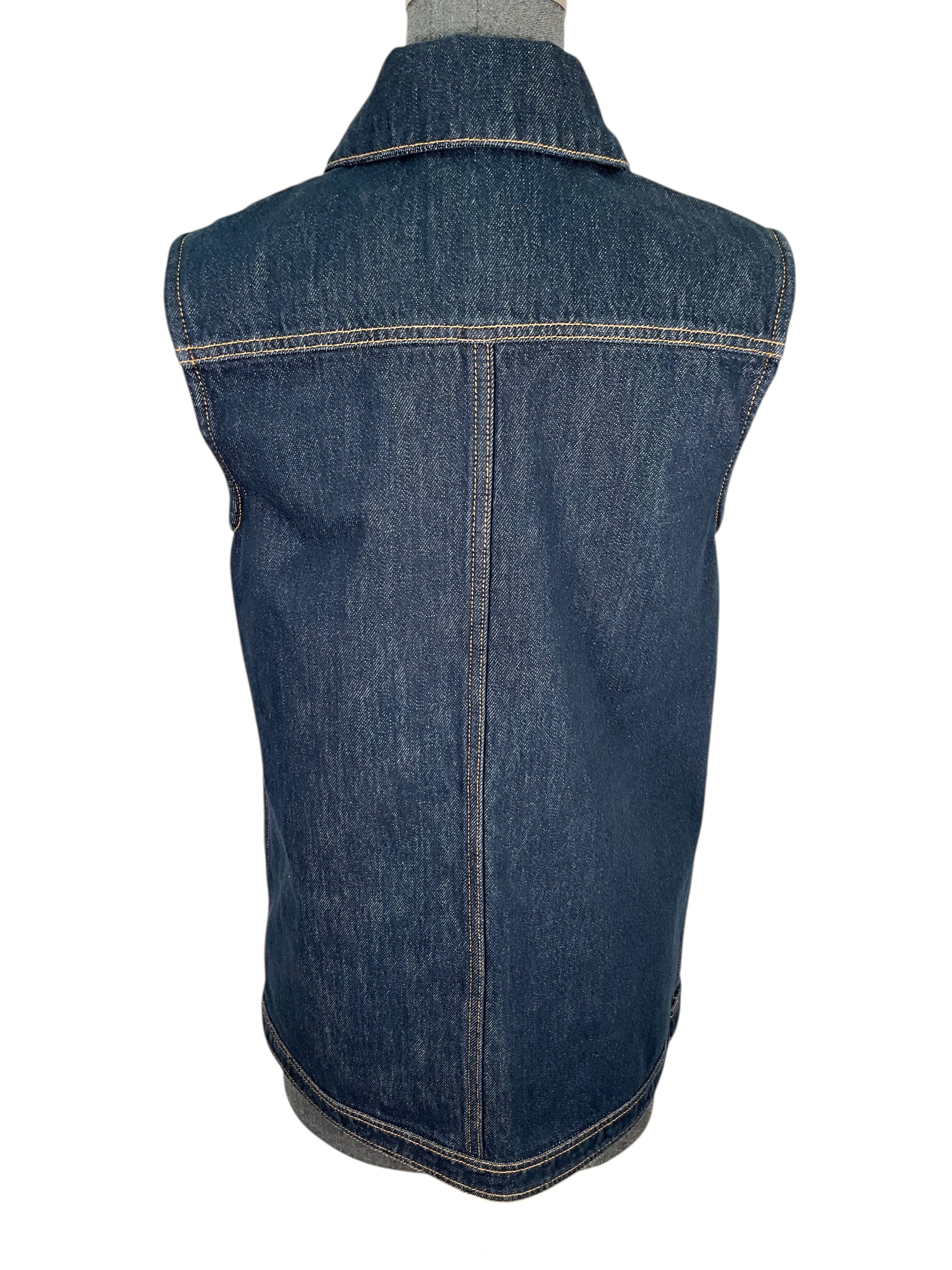 Chanel 25C CC Logo Denim Vest Size M NEW