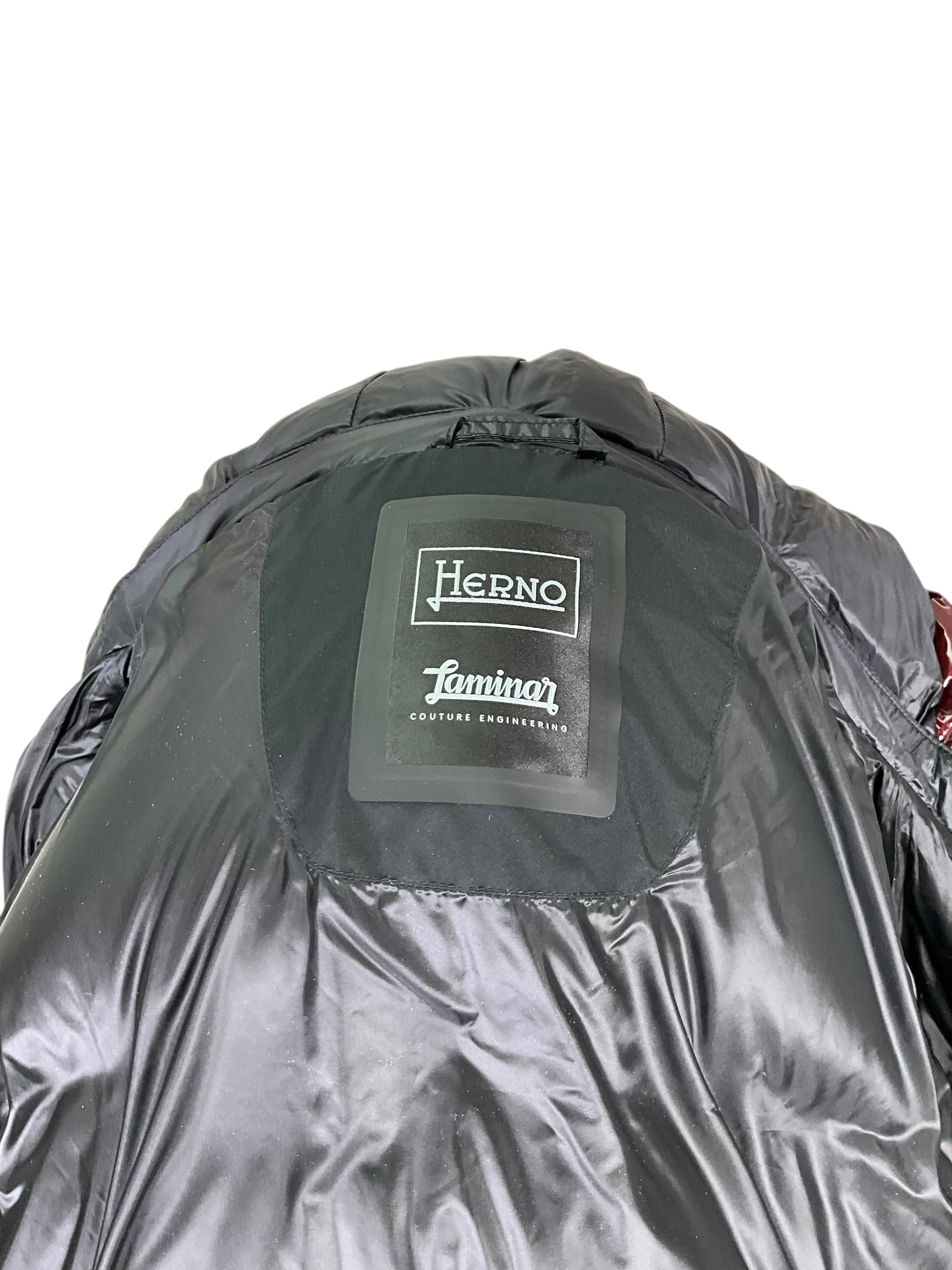 Herno Laminar Hooded Quilted Down Jacket Size XXL NEW