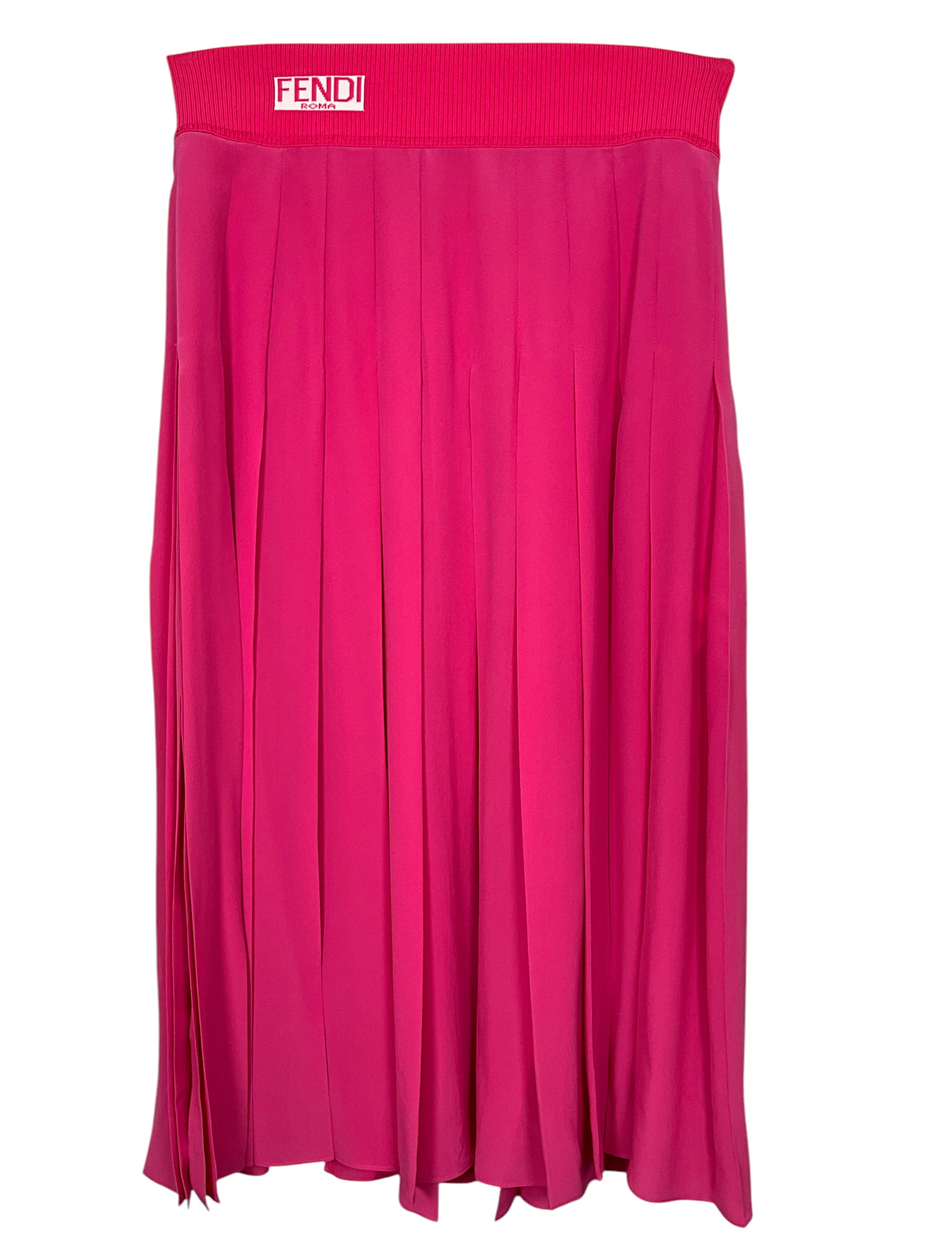 FENDI Gonna Pleated Skirt Size L