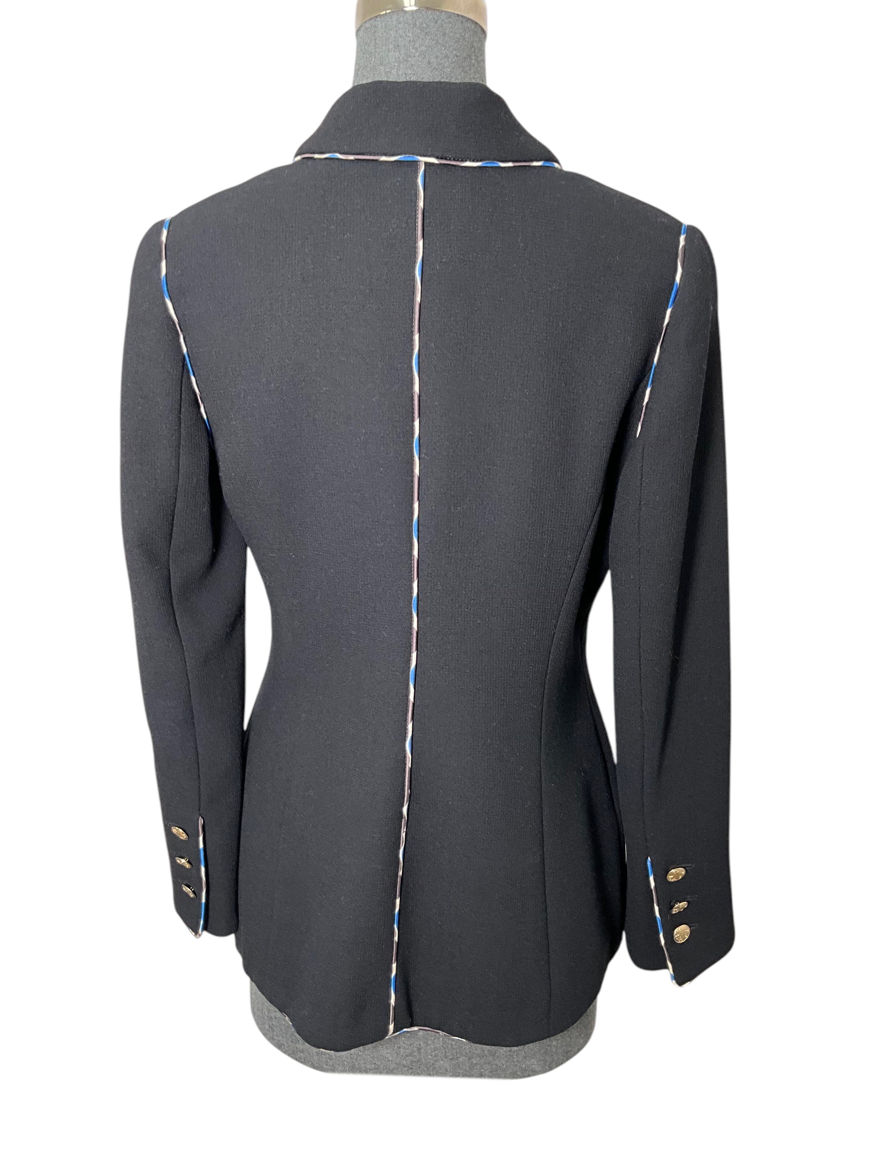 CHANEL 2005 COCO CC Logo Crest Jacket Size M