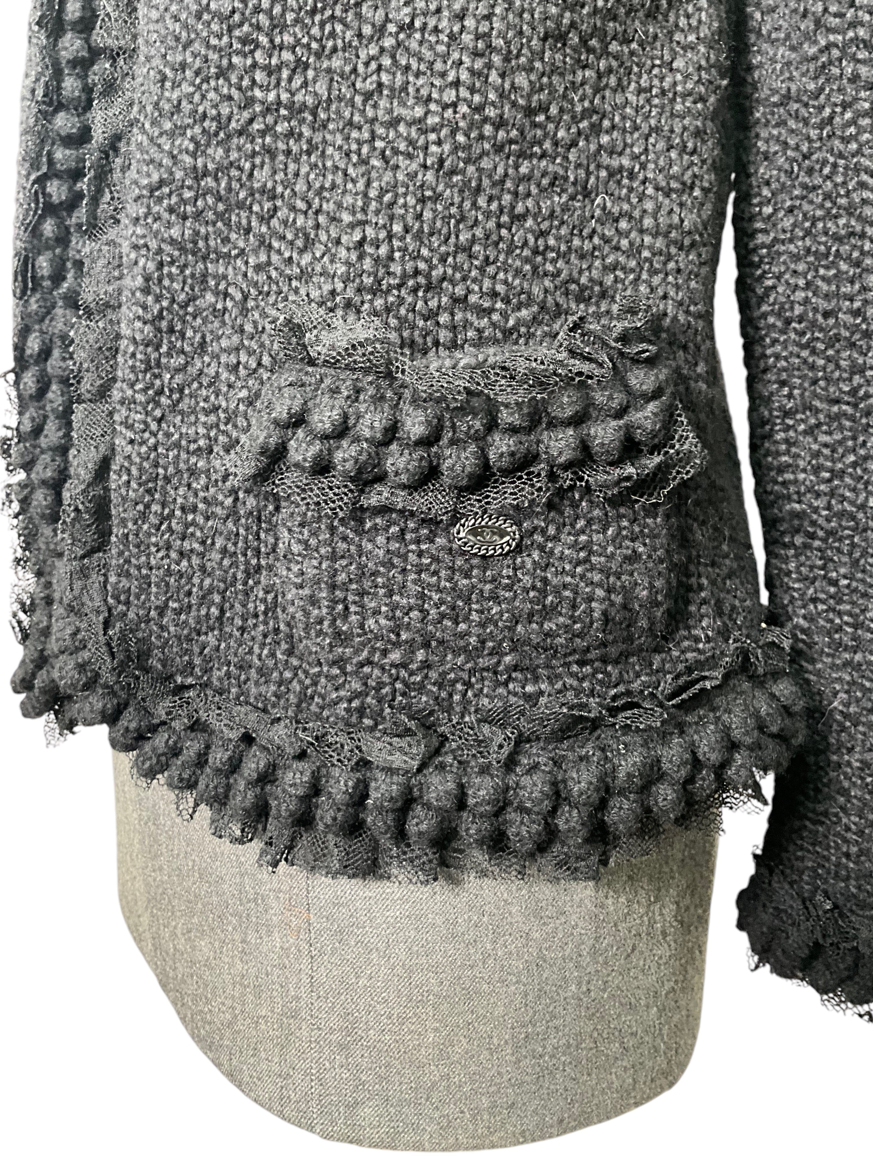 CHANEL Cashmere Open Cardigan Size M