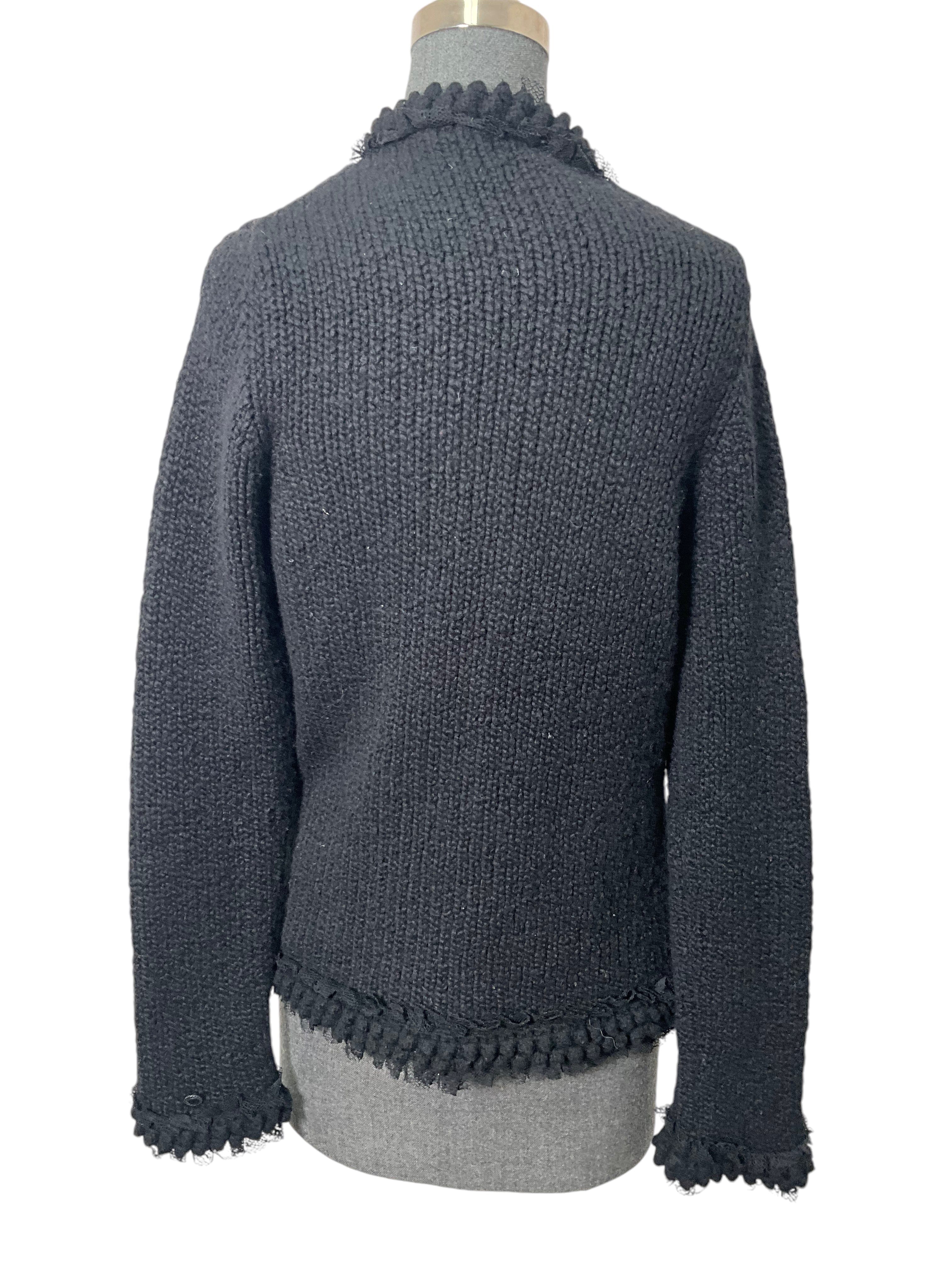 CHANEL Cashmere Open Cardigan Size M