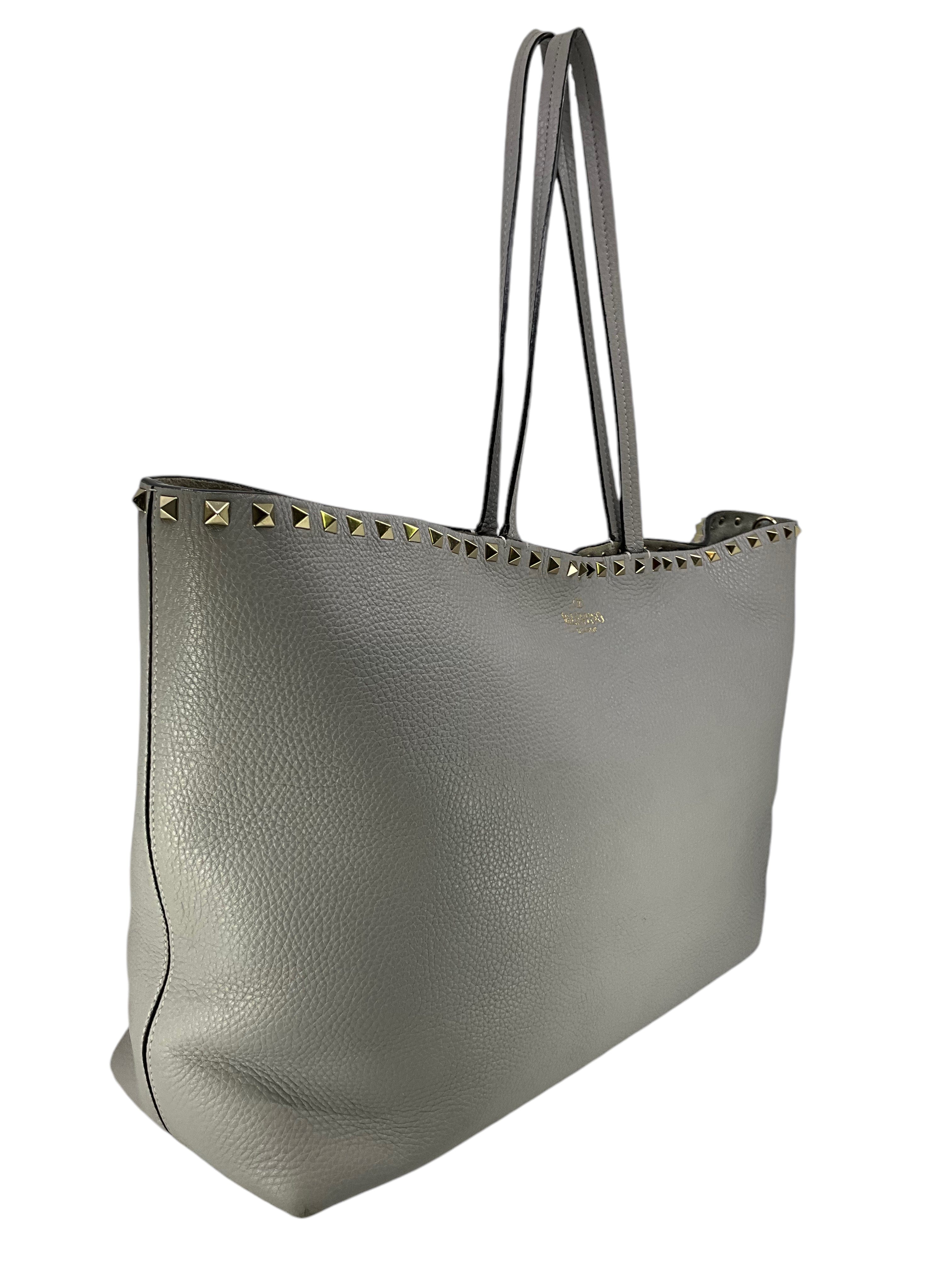 Valentino Rockstud Double Handle Tote Bag
