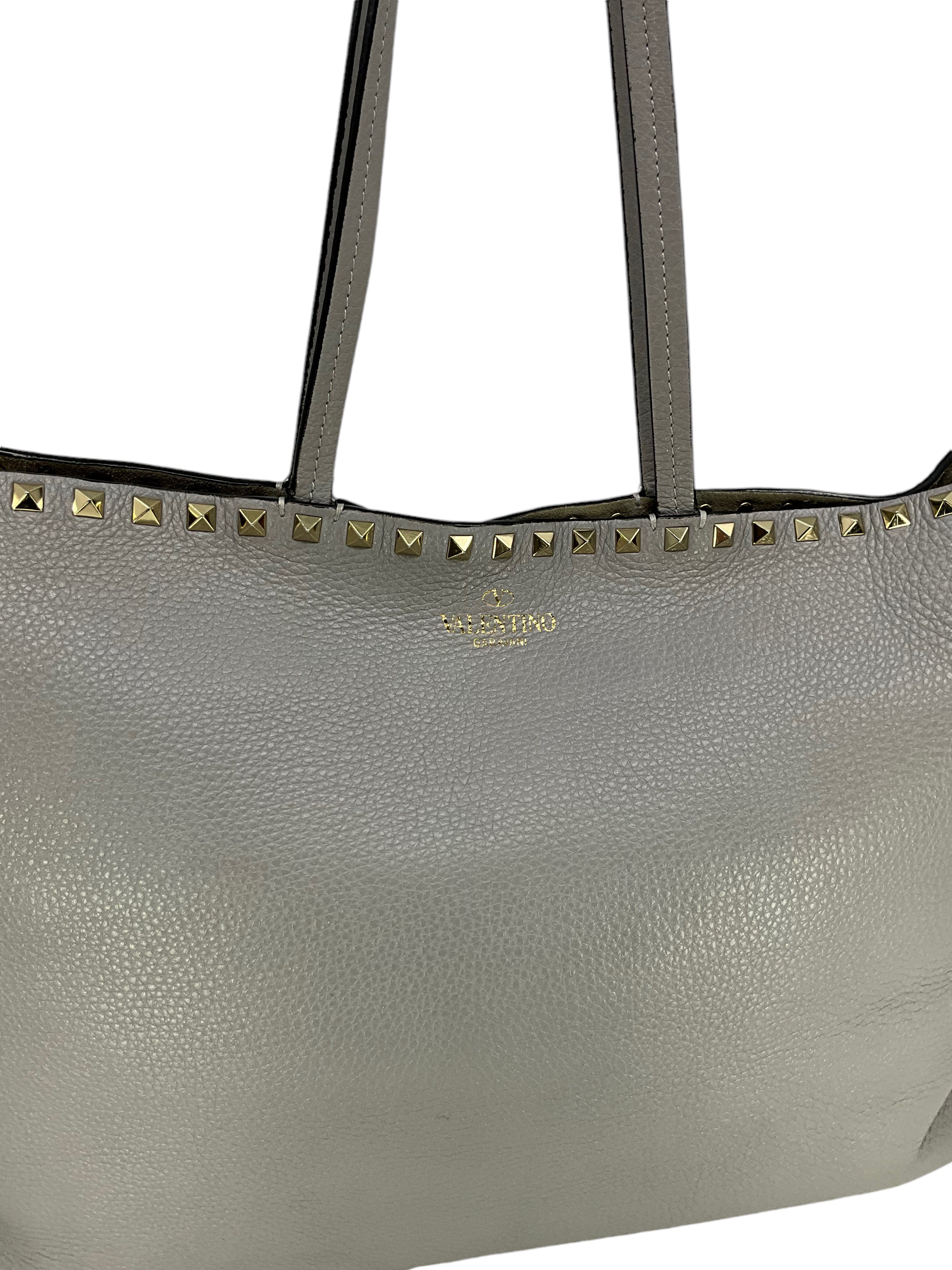 Valentino Rockstud Double Handle Tote Bag