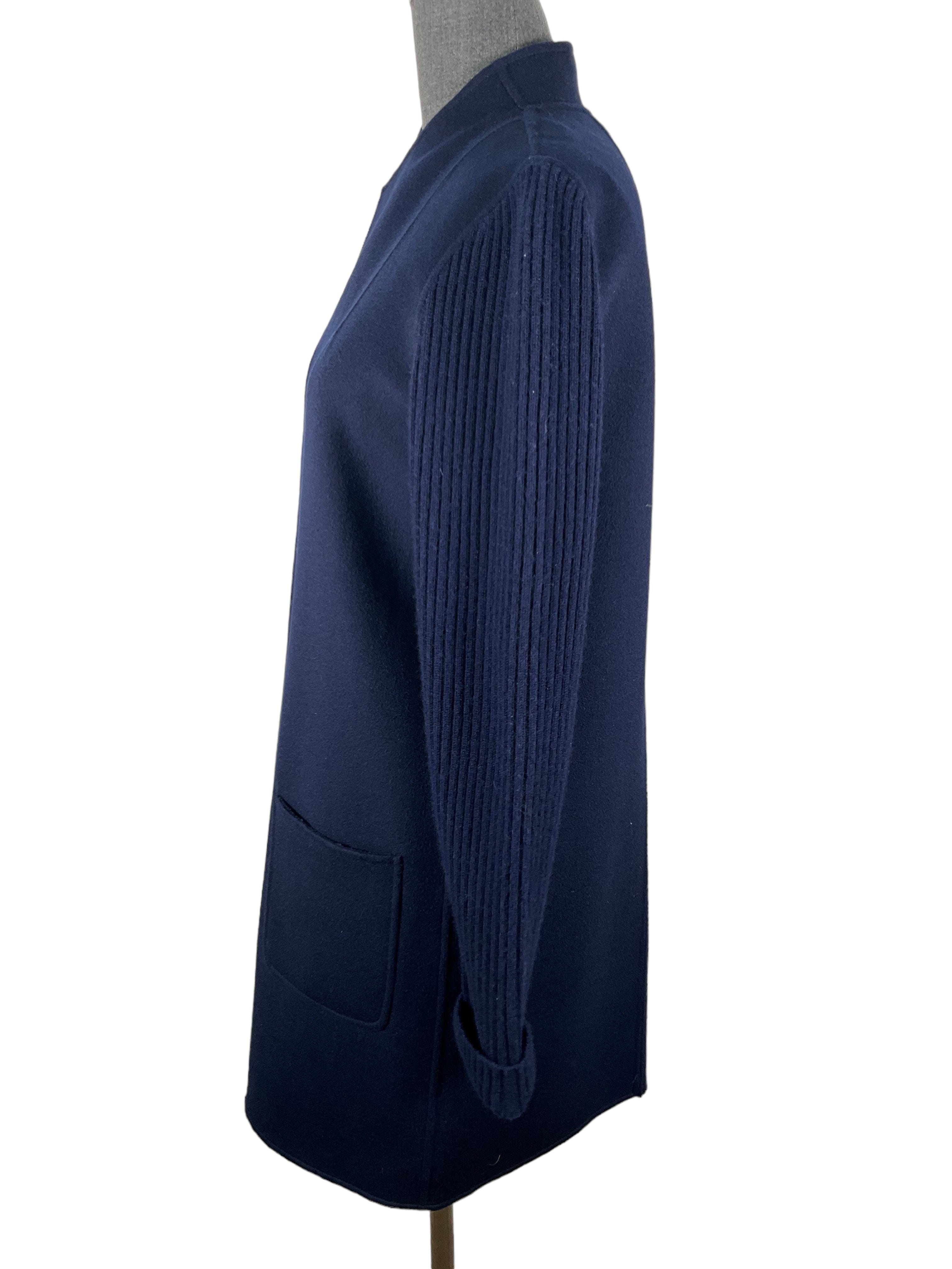 Kinross Cahsmere Kinross Cashmere Wool Navy Coat Size S