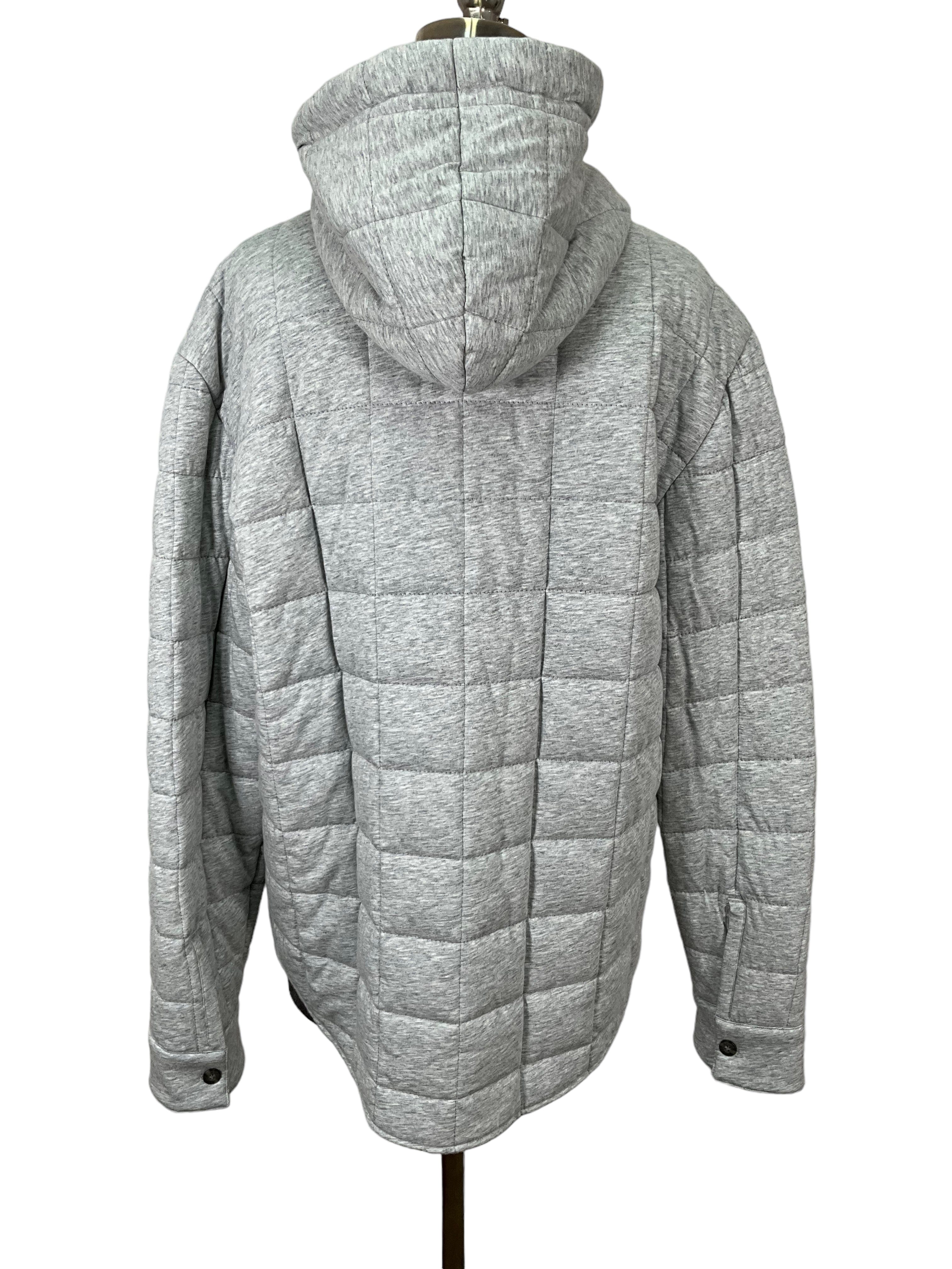Vince Gray Cotton Down Jacket Size L NEW