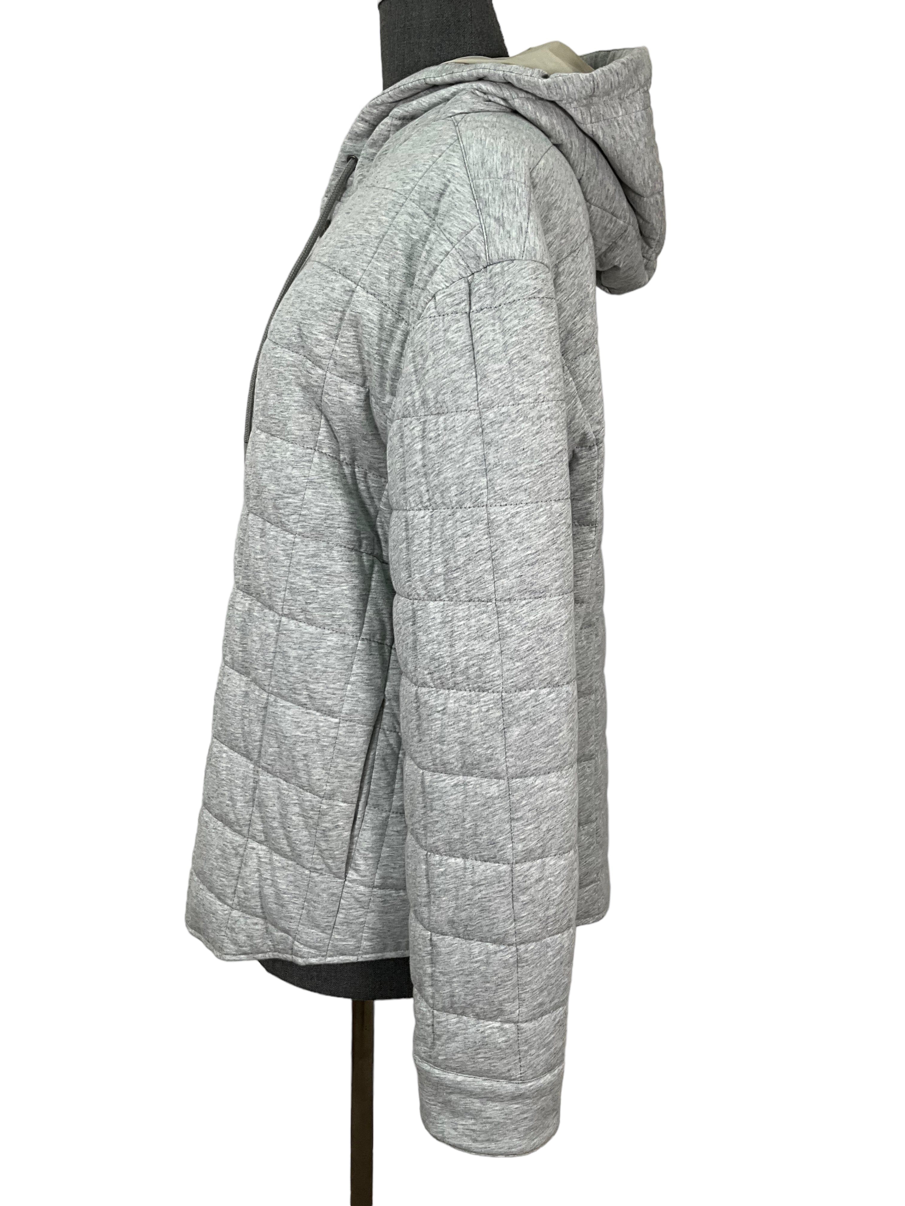 Vince Gray Cotton Down Jacket Size L NEW