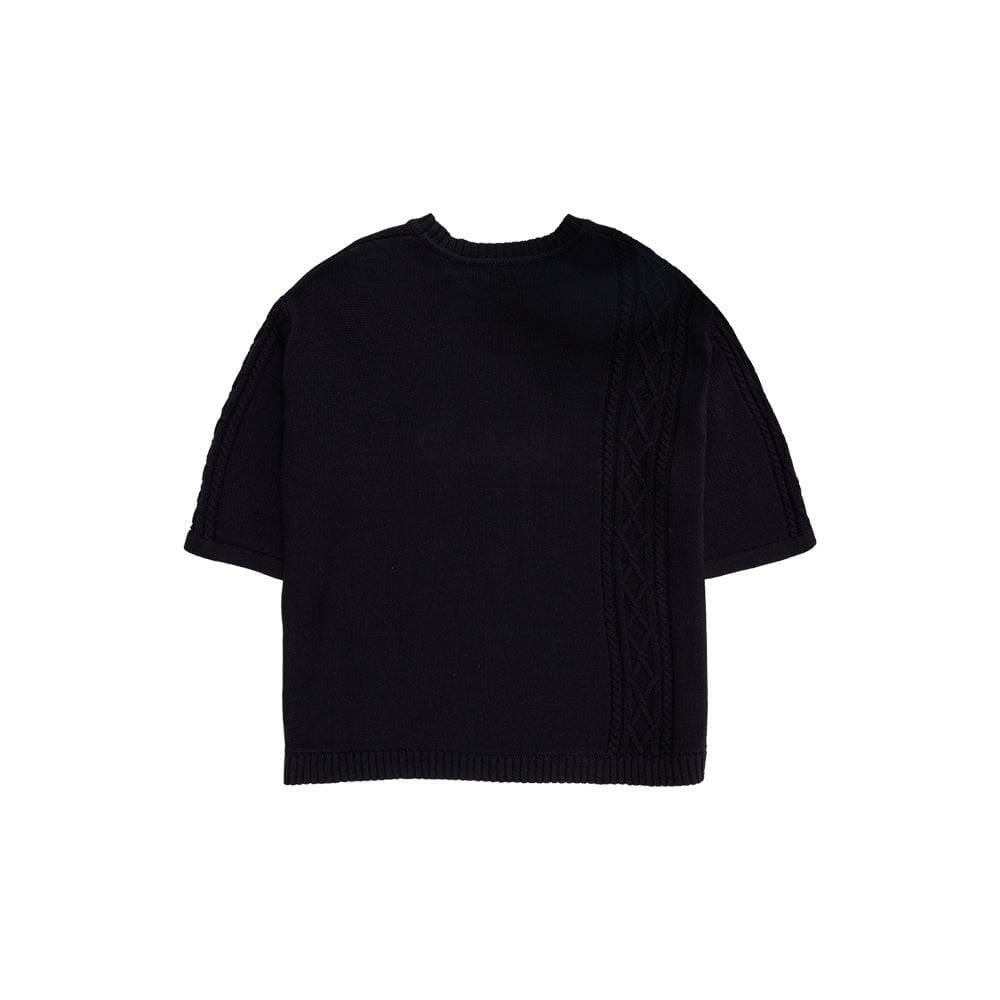Pleasures Charlie Mock Neck Knit Shirt - Black