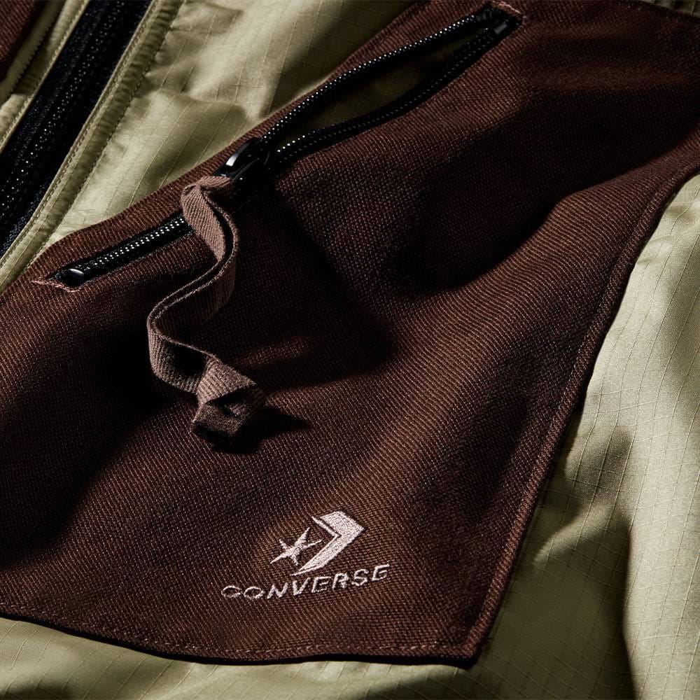 Converse x Patta Four-Leaf Clover Utility Reversible Padded Vest - Java/Burnt Olive