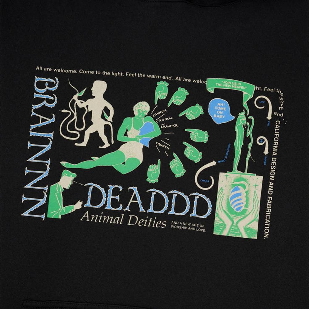 Brain Dead Animal Deities Hoodie - Black