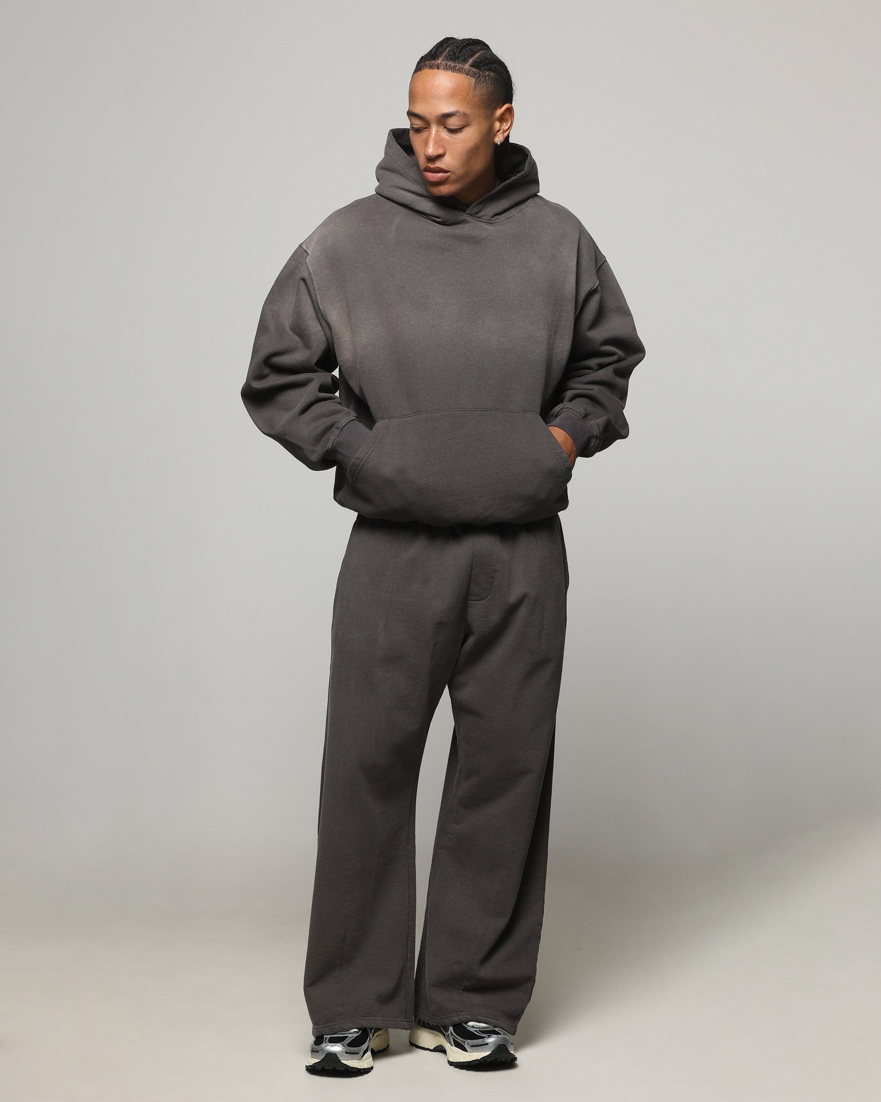 American Thrift Pullover Hoodie Washed Charcoal