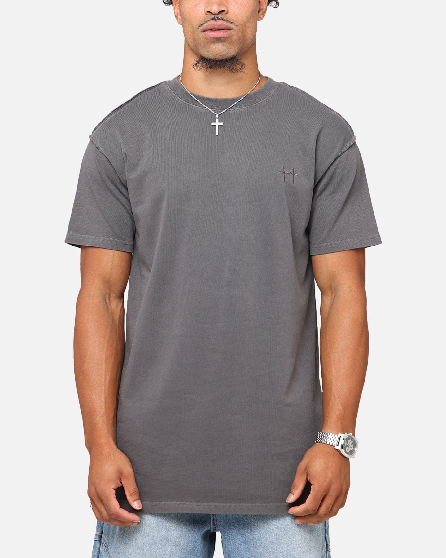 Saint Morta Pericles Lafayette T-Shirt Washed Charcoal