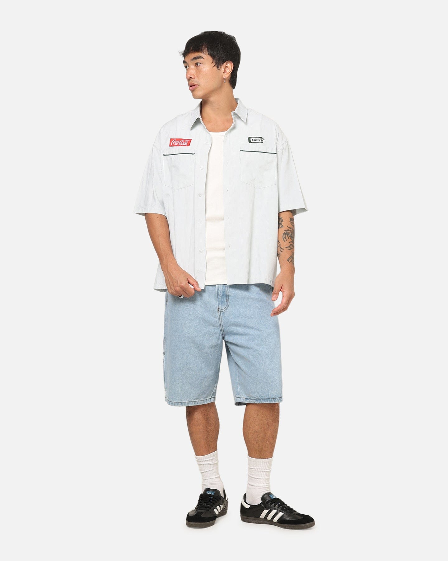 Carre Carré X Coca Cola Road Pilot Button Up Shirt Green