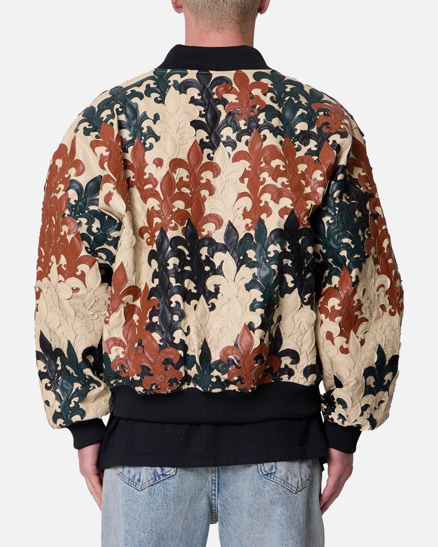 MNML Fleur De Lis Bomber Jacket Multi