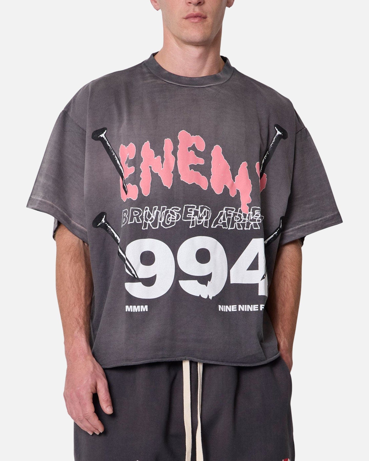MNML Enemy T-Shirt Washed Black