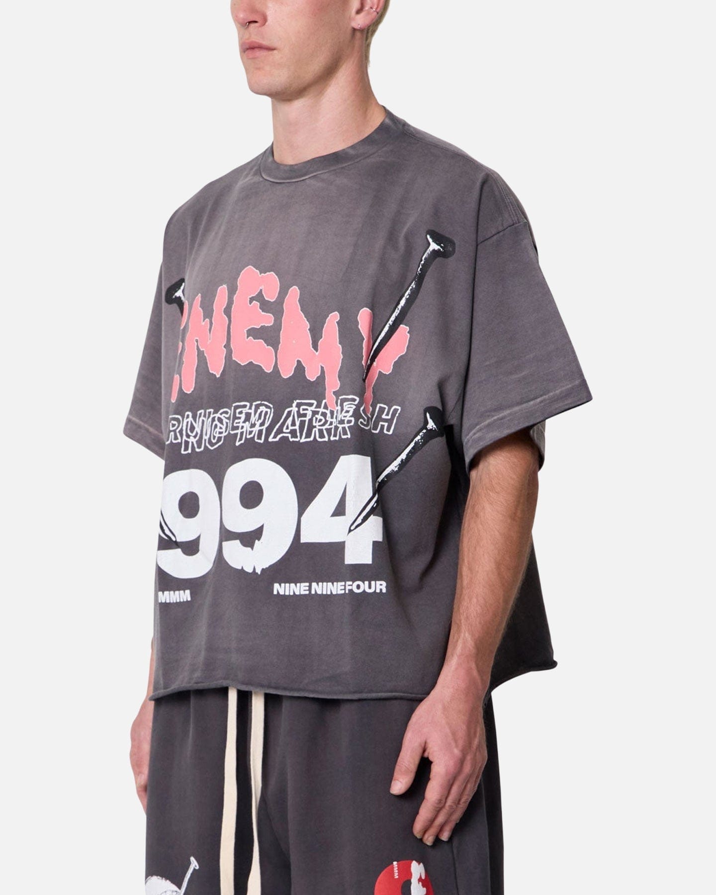 MNML Enemy T-Shirt Washed Black
