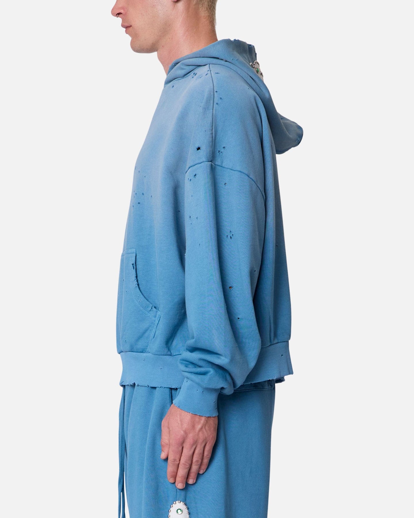 MNML Mojave Hoodie Washed Blue