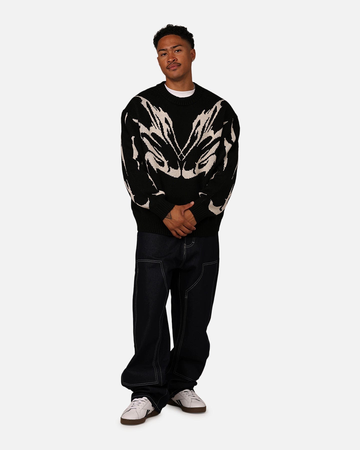 Loiter Cyber Knit Sweater Black
