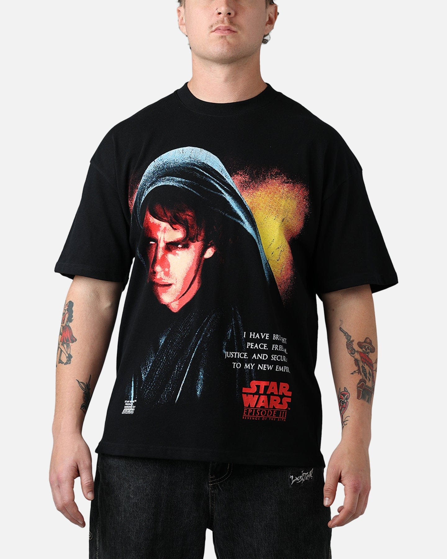 73Studio Star Wars 2005 Anakins War T-Shirt Black