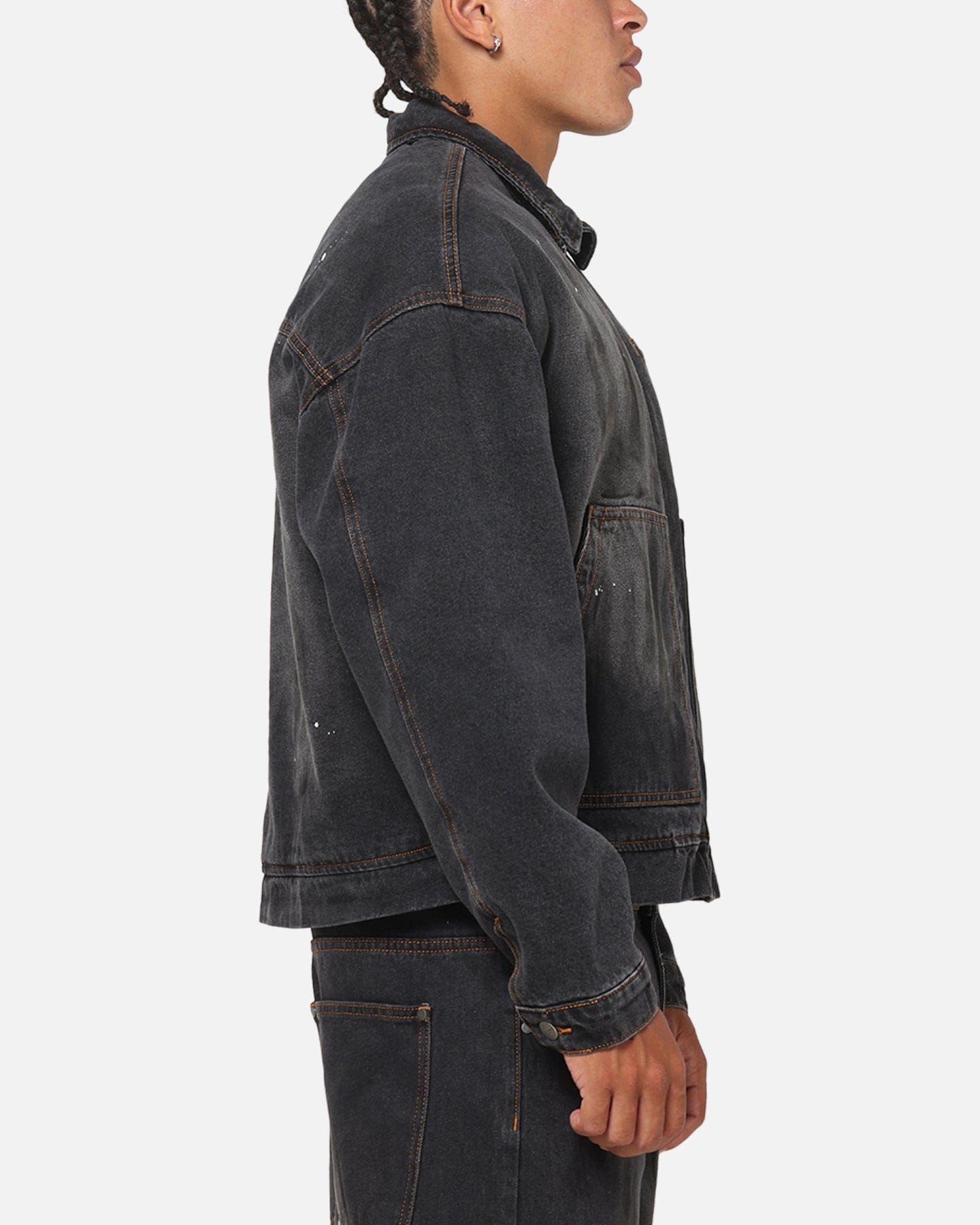 Saint Morta Halo Zip Jacket Smoke Black