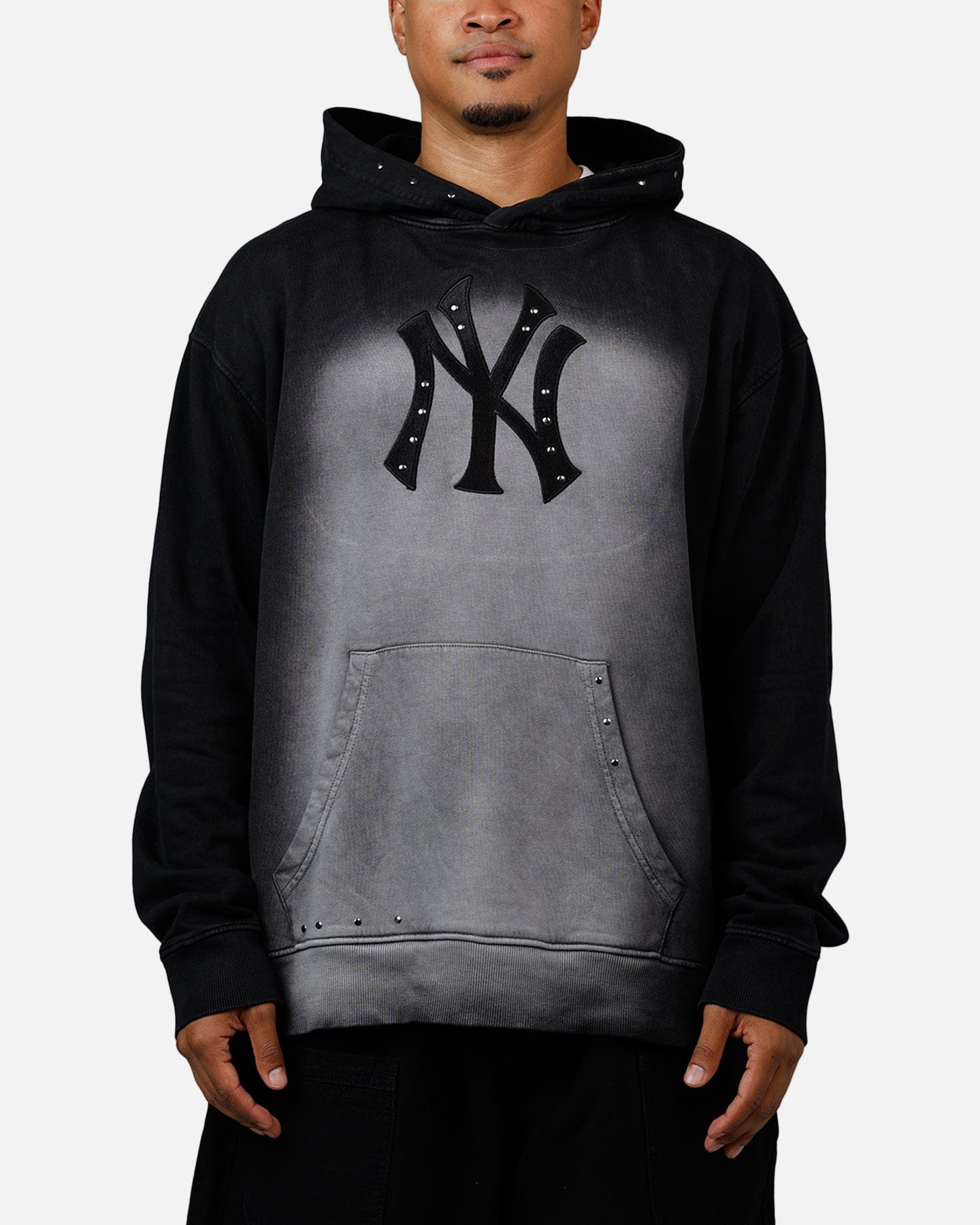 New Era New York Yankees Stud Applique Hoodie Black