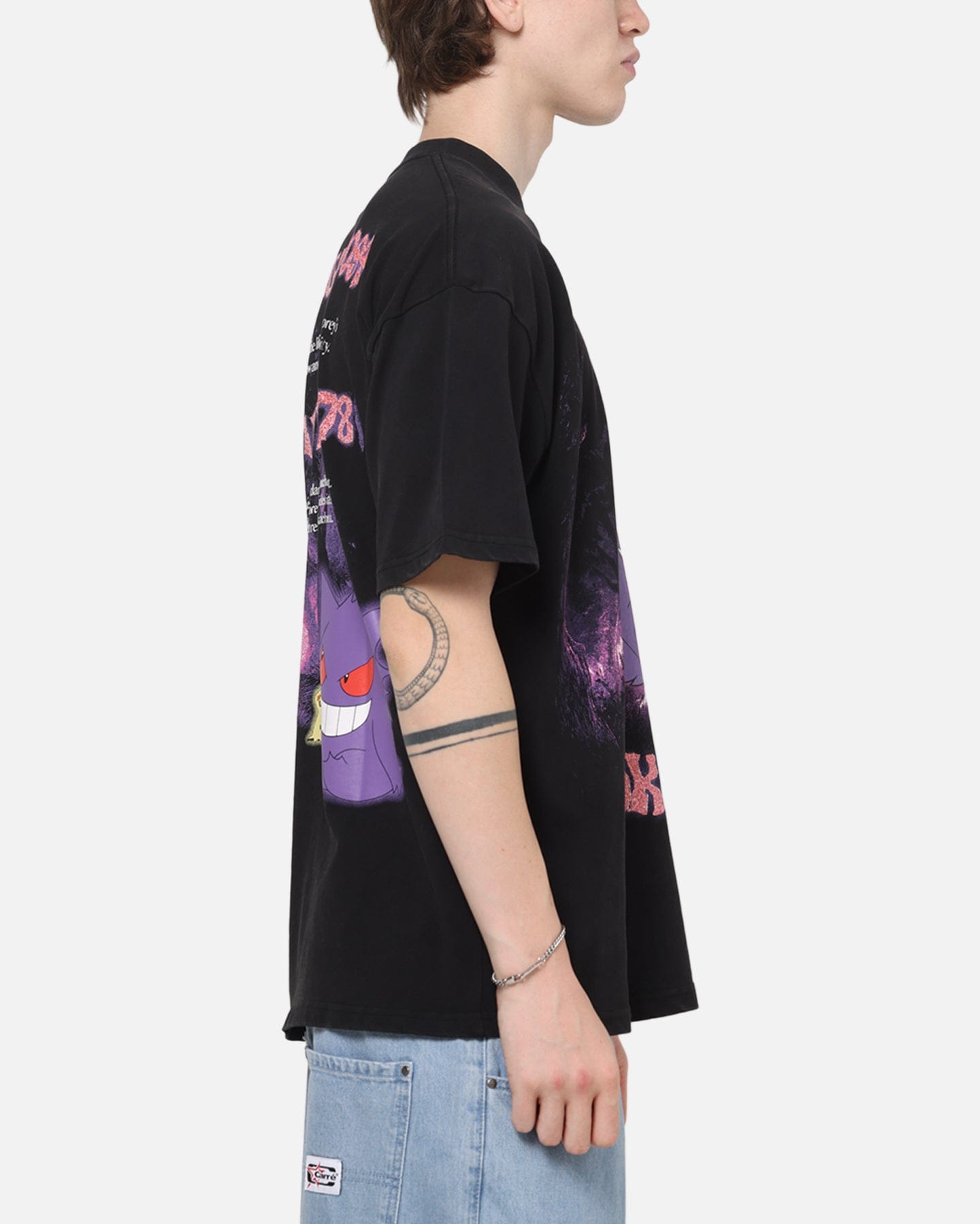 73Studio The Pokémon Collection By 73Studio Gengar Mimikyu T-Shirt Black