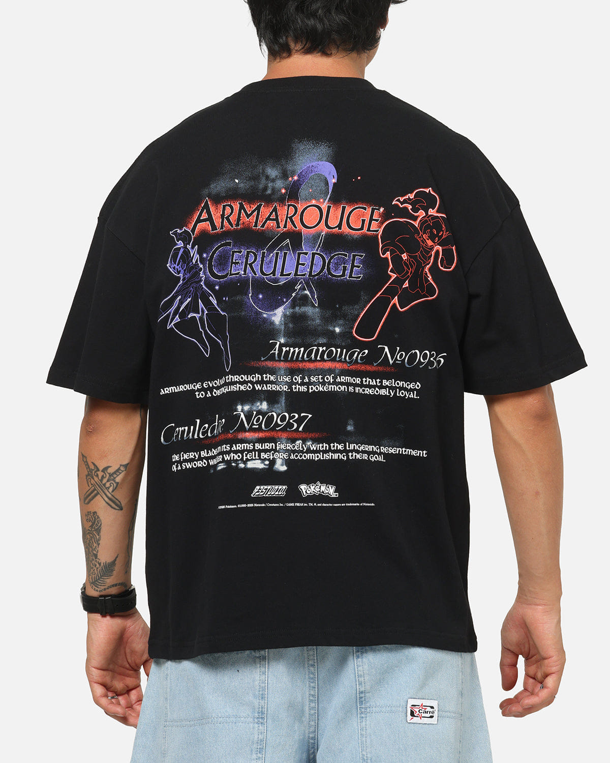 73Studio The Pokémon Collection By 73Studio Armarouge And Ceruledge T-Shirt Black