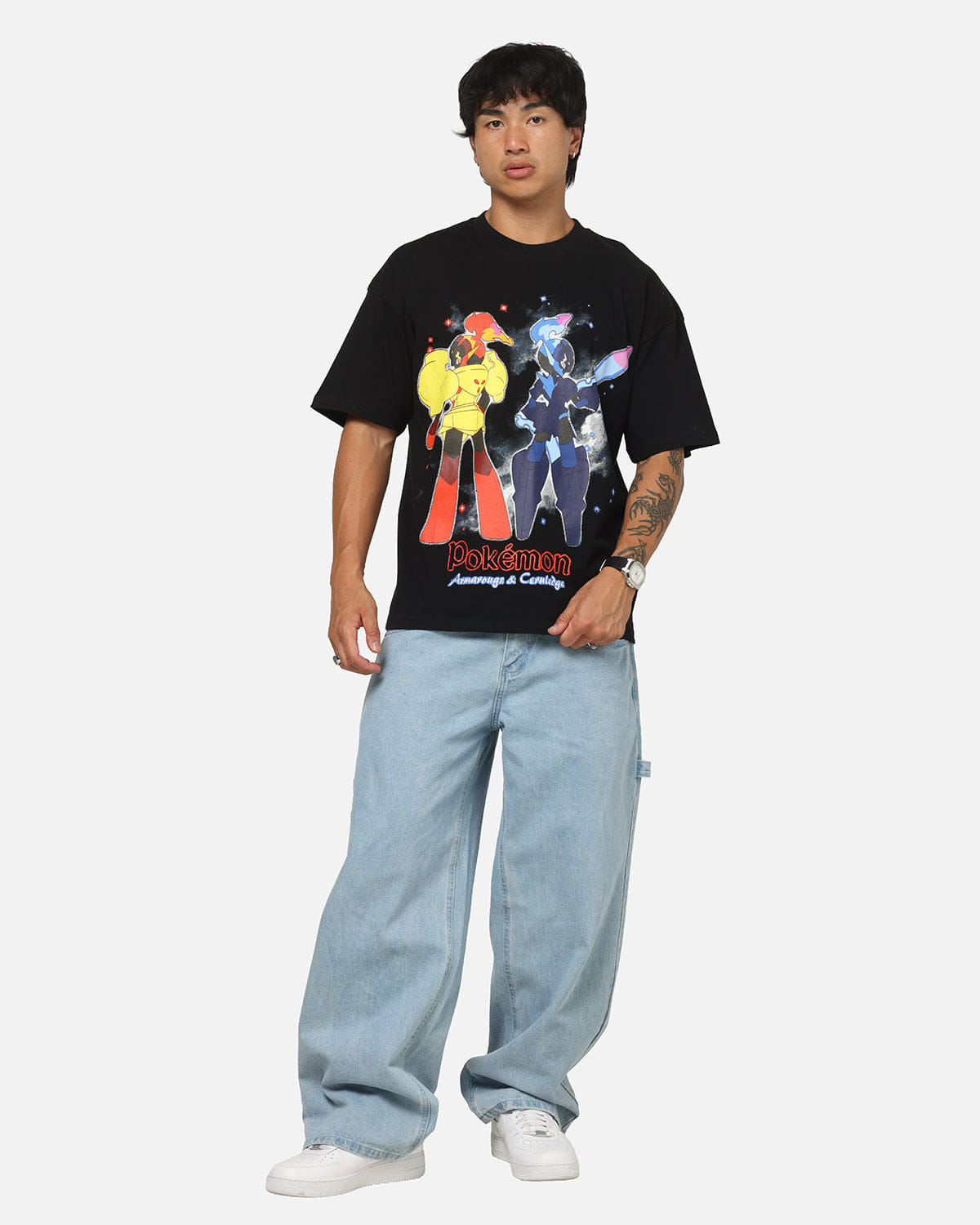73Studio The Pokémon Collection By 73Studio Armarouge And Ceruledge T-Shirt Black