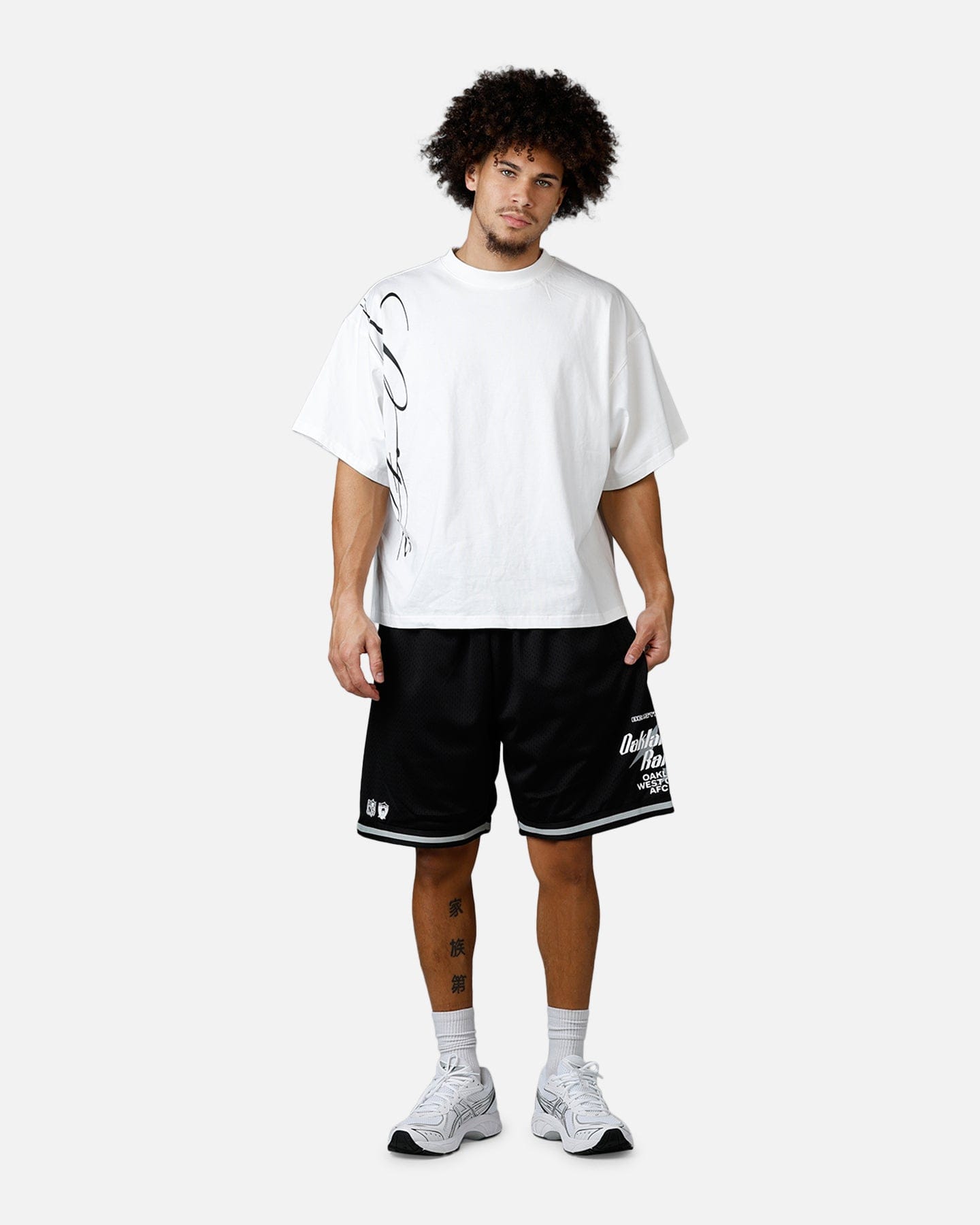 Mitchell & Ness Oakland Raiders Beastmode Mesh Shorts Black