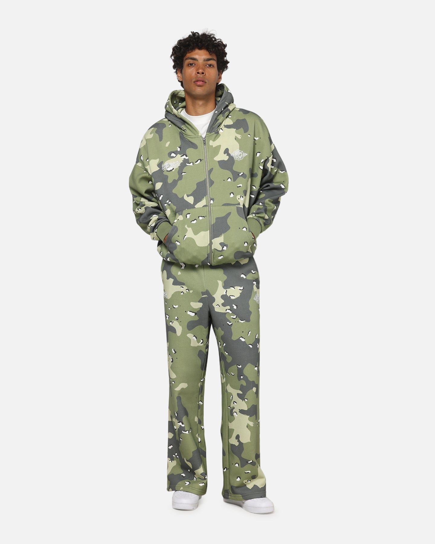 Carre Sideline Hoodie Green Camo