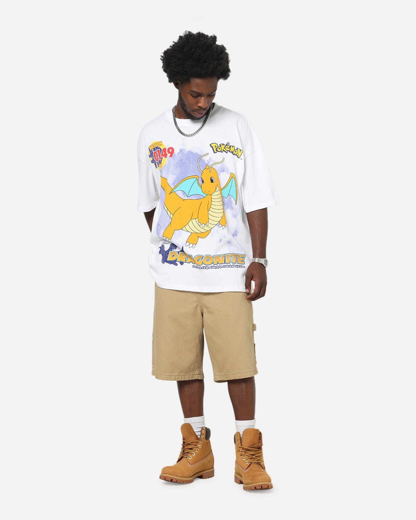 73Studio The Pokémon Collection By 73Studio Dragonite T-Shirt White