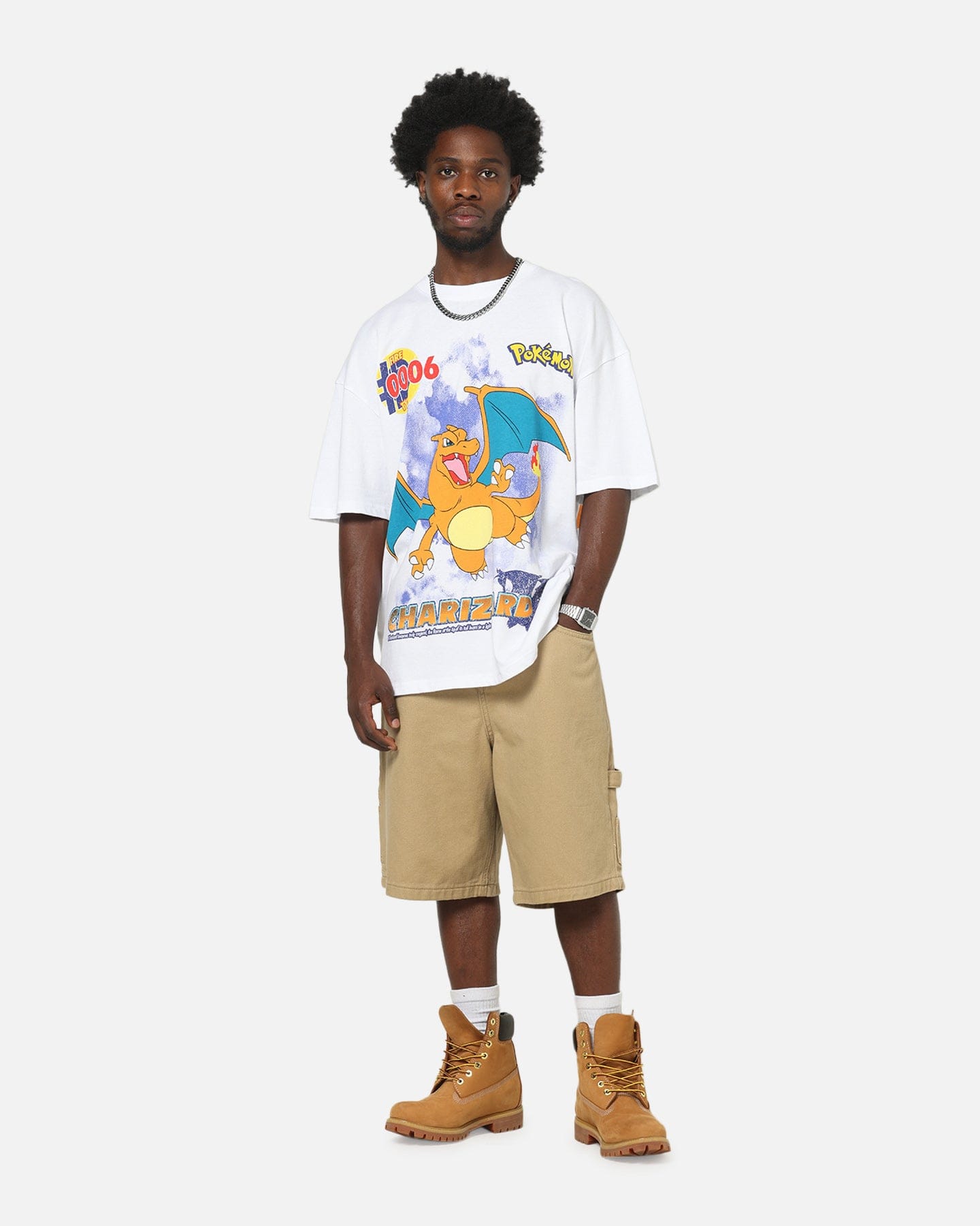 73Studio The Pokémon Collection By 73Studio Charizard T-Shirt White