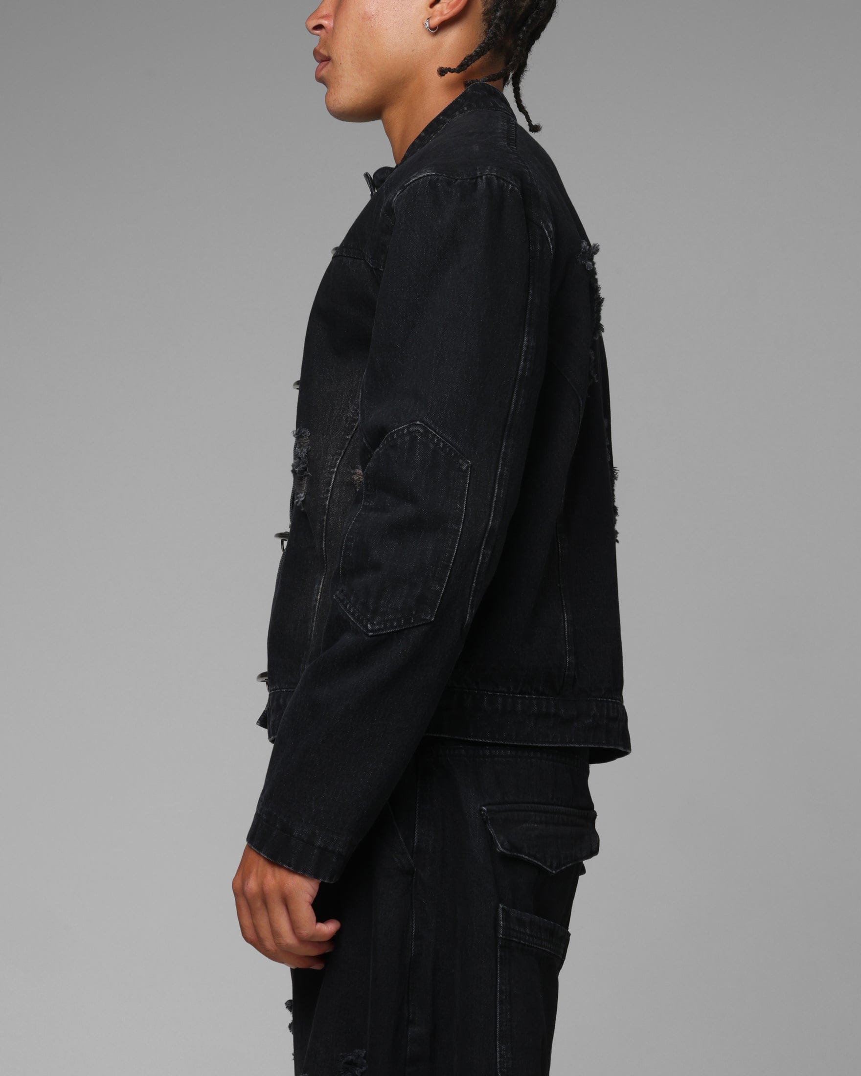 Loiter Thrasher Jacket Washed Black