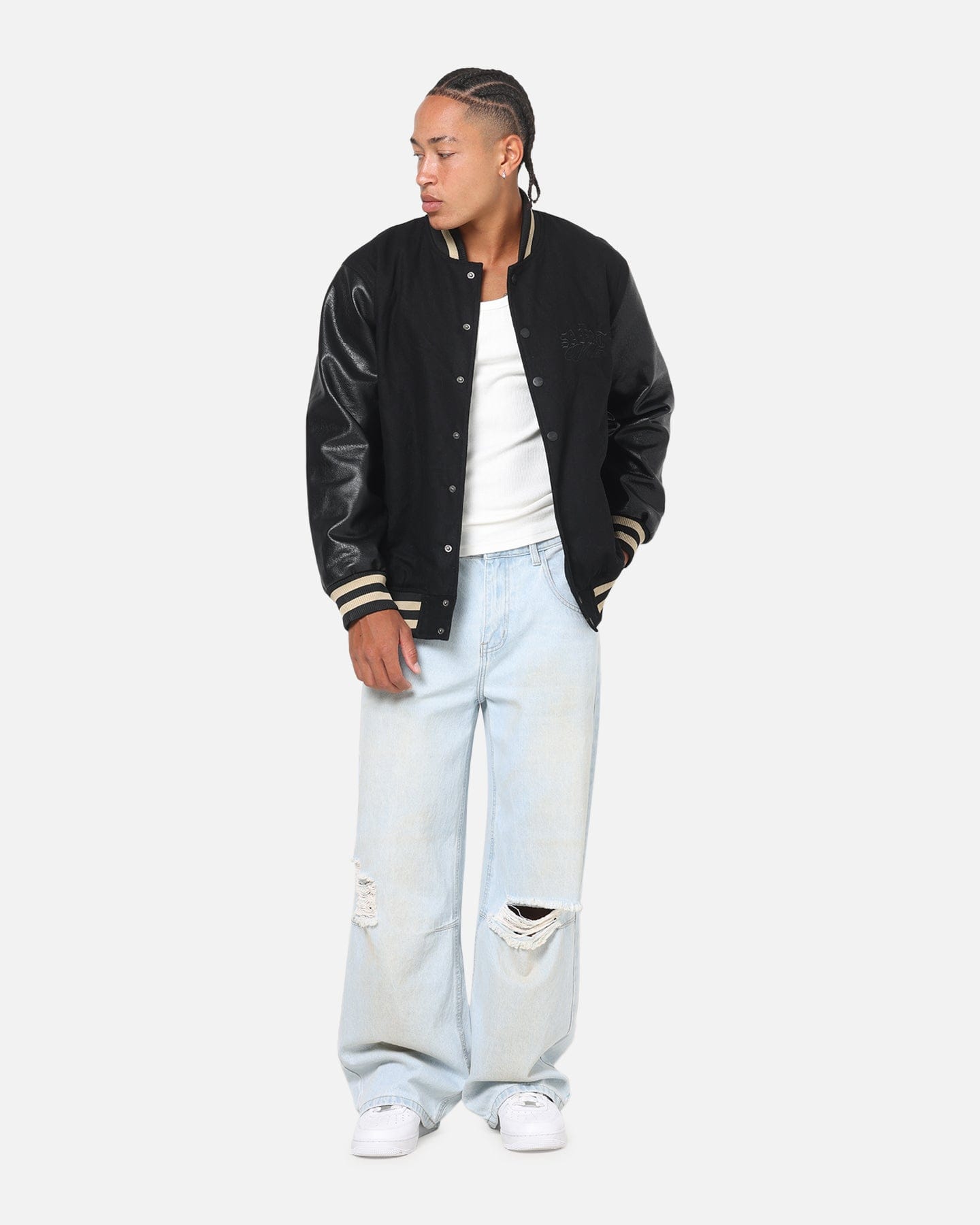 Saint Morta Valhala Varsity Jacket Black