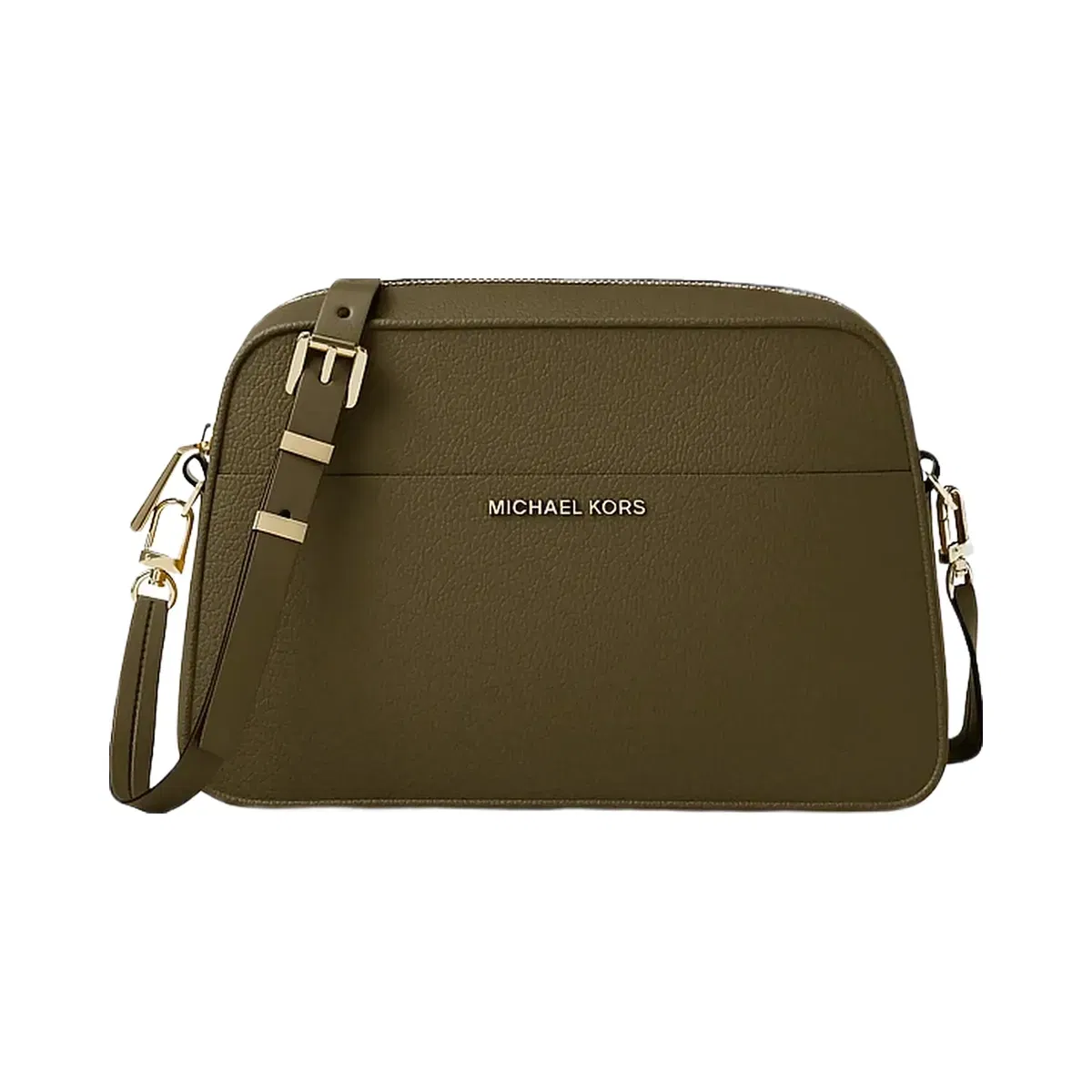 Michael Kors Jet Set Small Leather Camera Crossbody Bag Loden