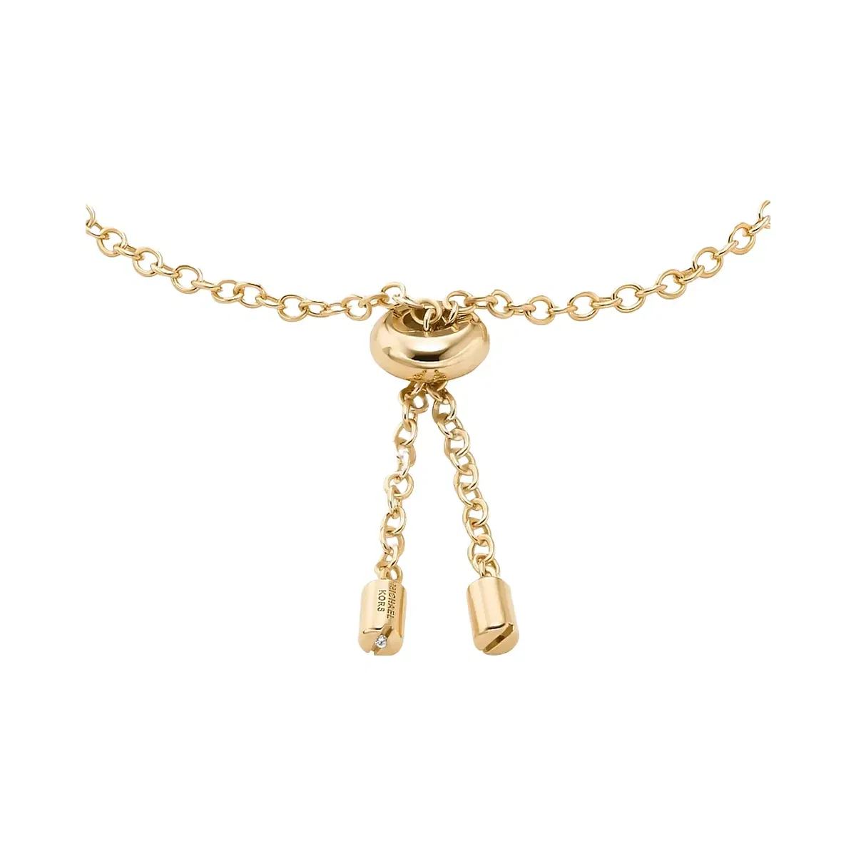 Michael Kors Cubic Zirconia Slider Bracelet Gold