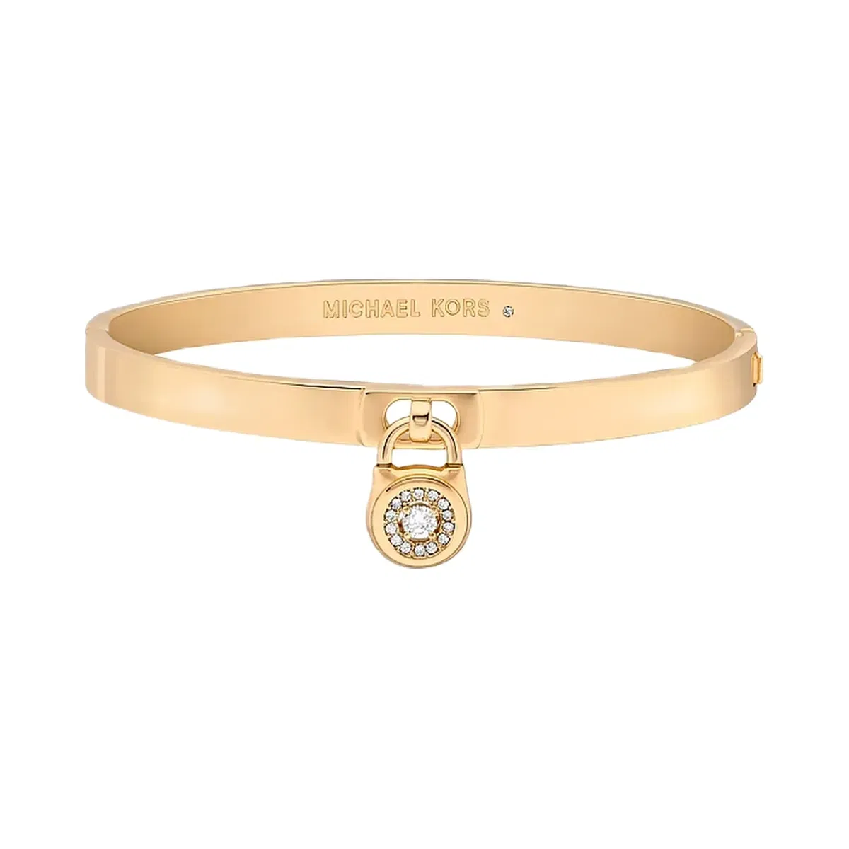 Michael Kors Pavé Lock Bangle Gold