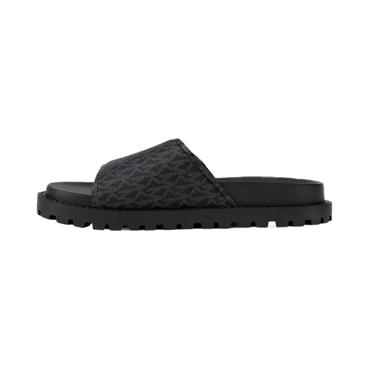 Michael Kors Luka Signature Logo Slide Sandal Black