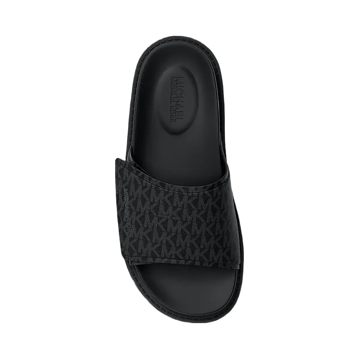 Michael Kors Luka Signature Logo Slide Sandal Black