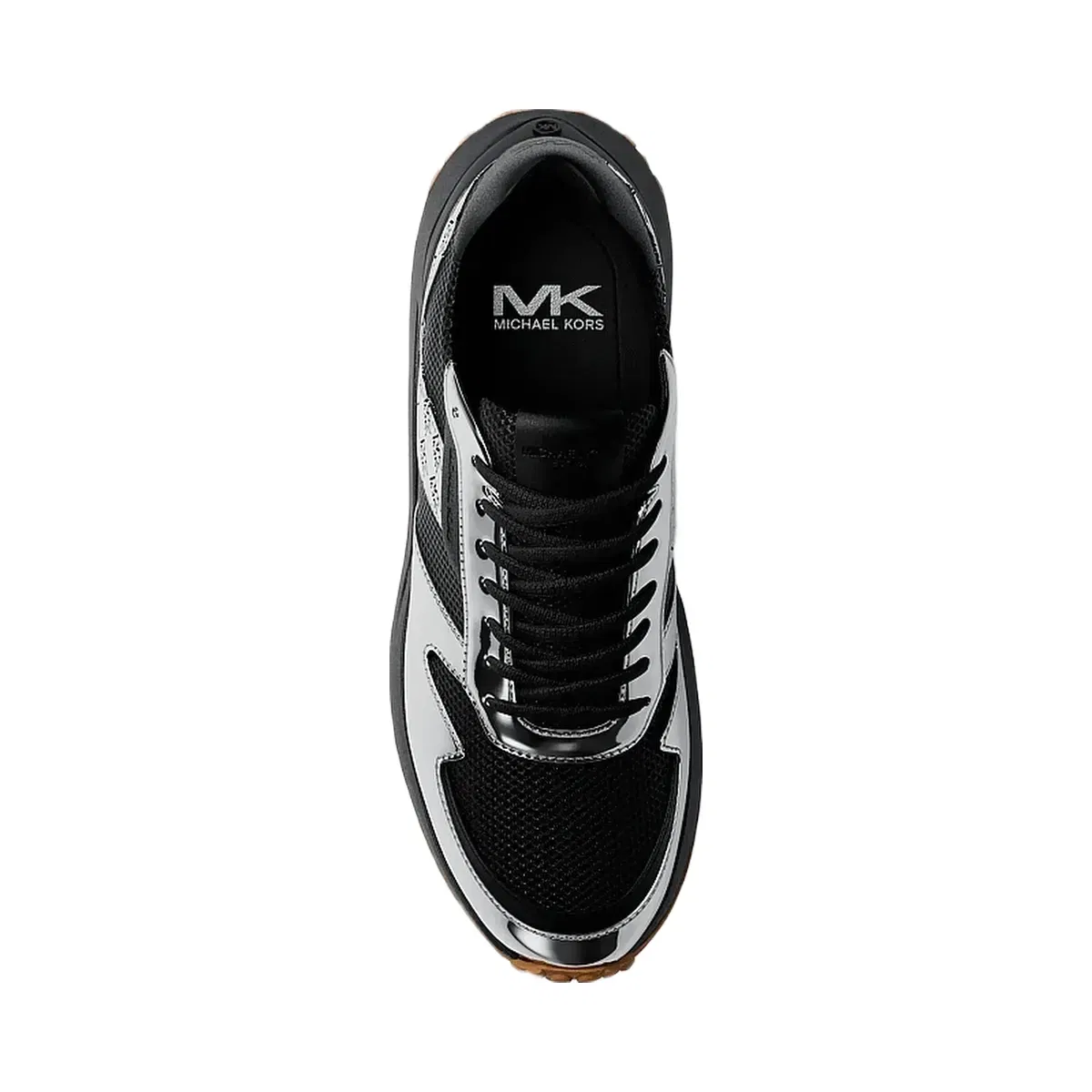 Michael Kors Dax Patent and Mesh Trainer Black