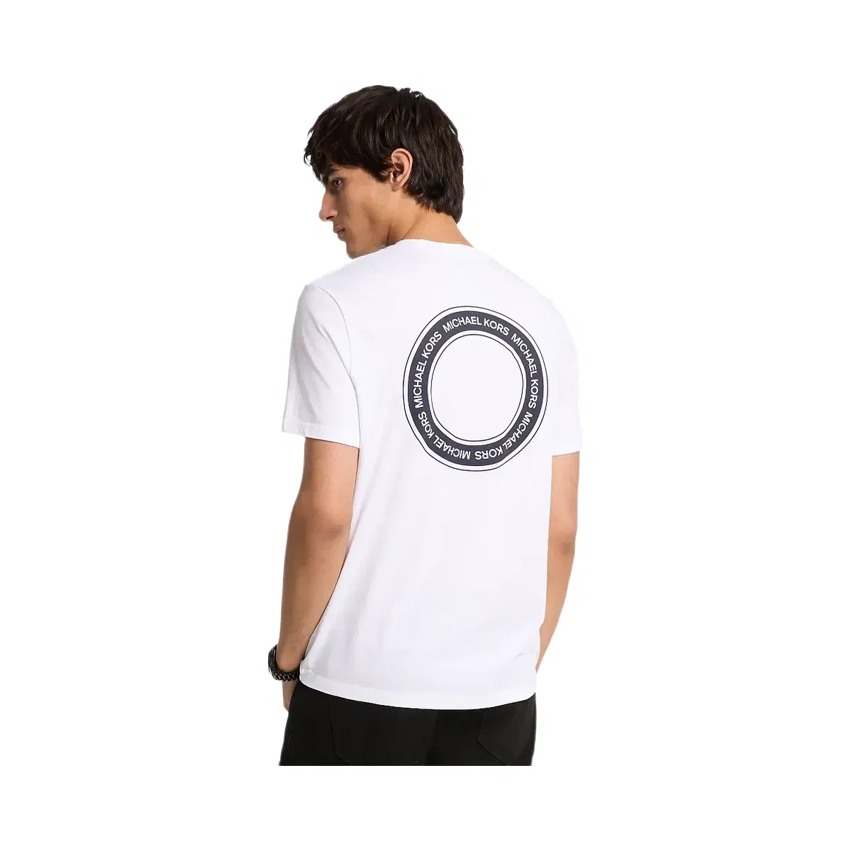 Michael Kors Graphic Logo Cotton T-Shirt White
