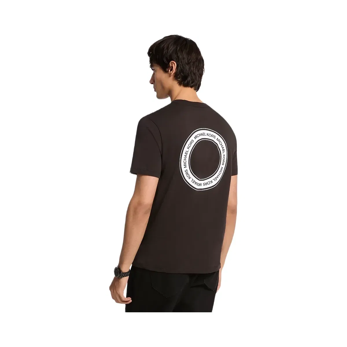 Michael Kors Graphic Logo Cotton T-Shirt Black