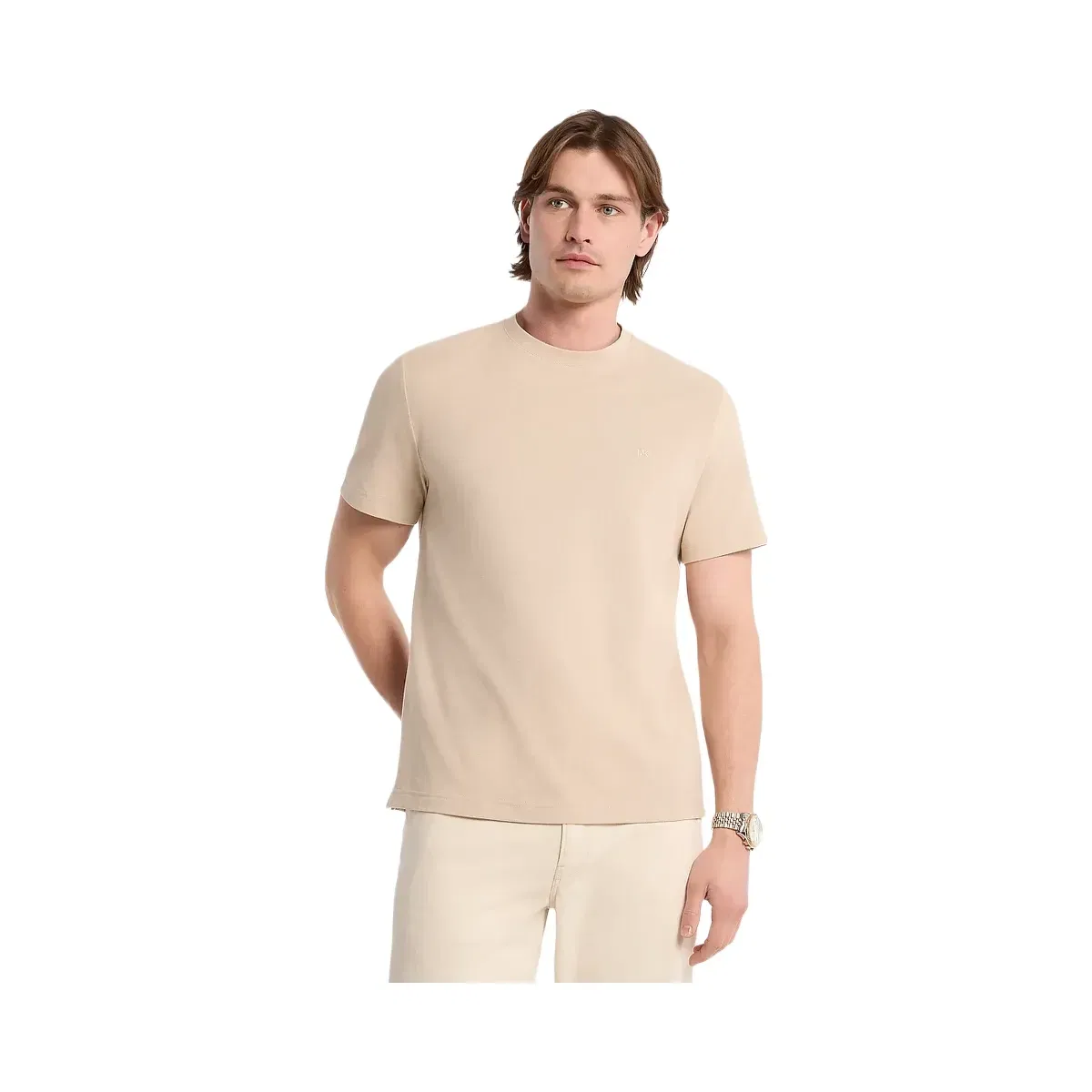 Michael Kors Cotton Piqué T-Shirt Light Sand